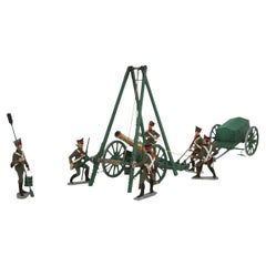Set of Tin Figurines, Replacing The Barrel, Ukraine by Yuriy Kutselik, 1812