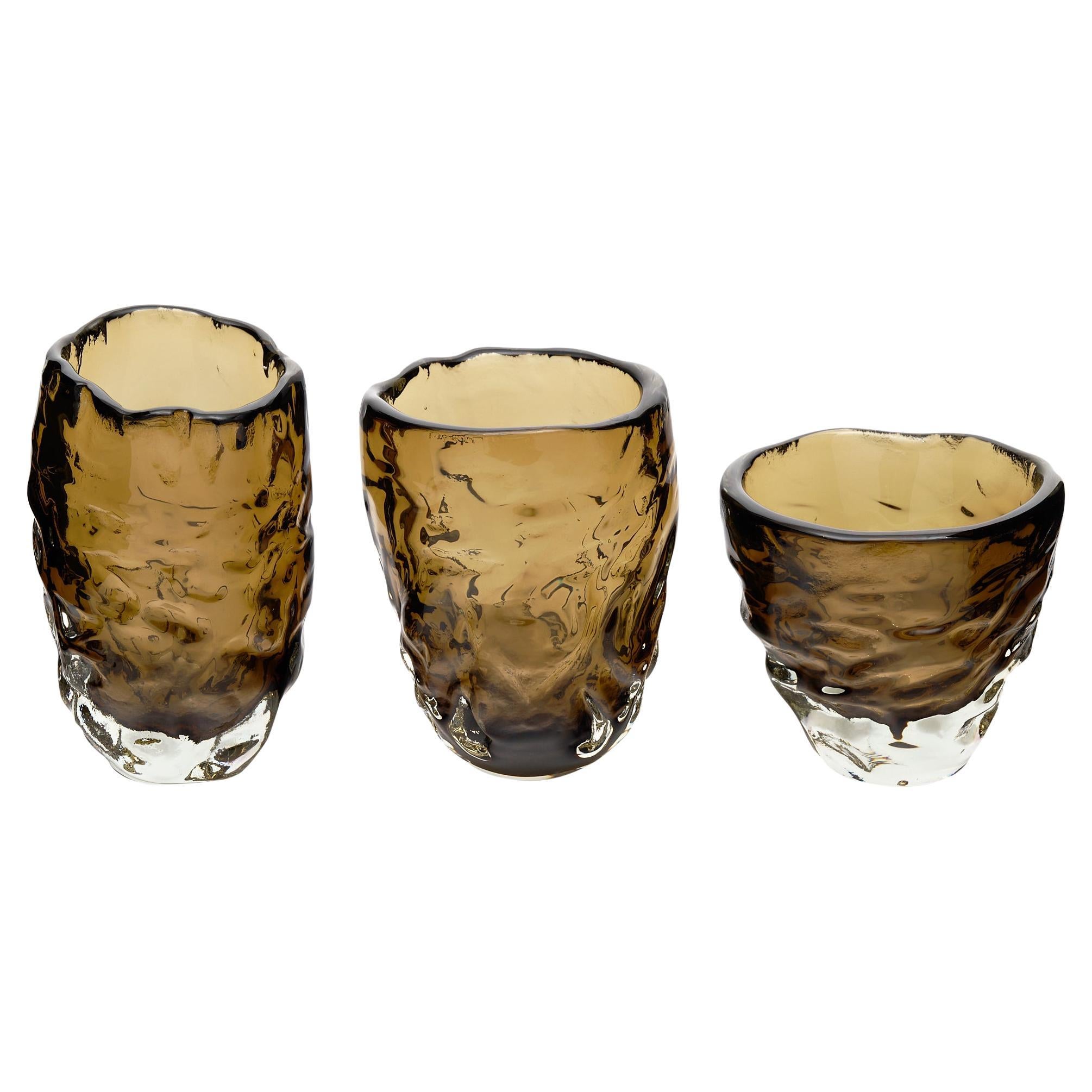 Set of Tobacco “Burri” Vases For Sale
