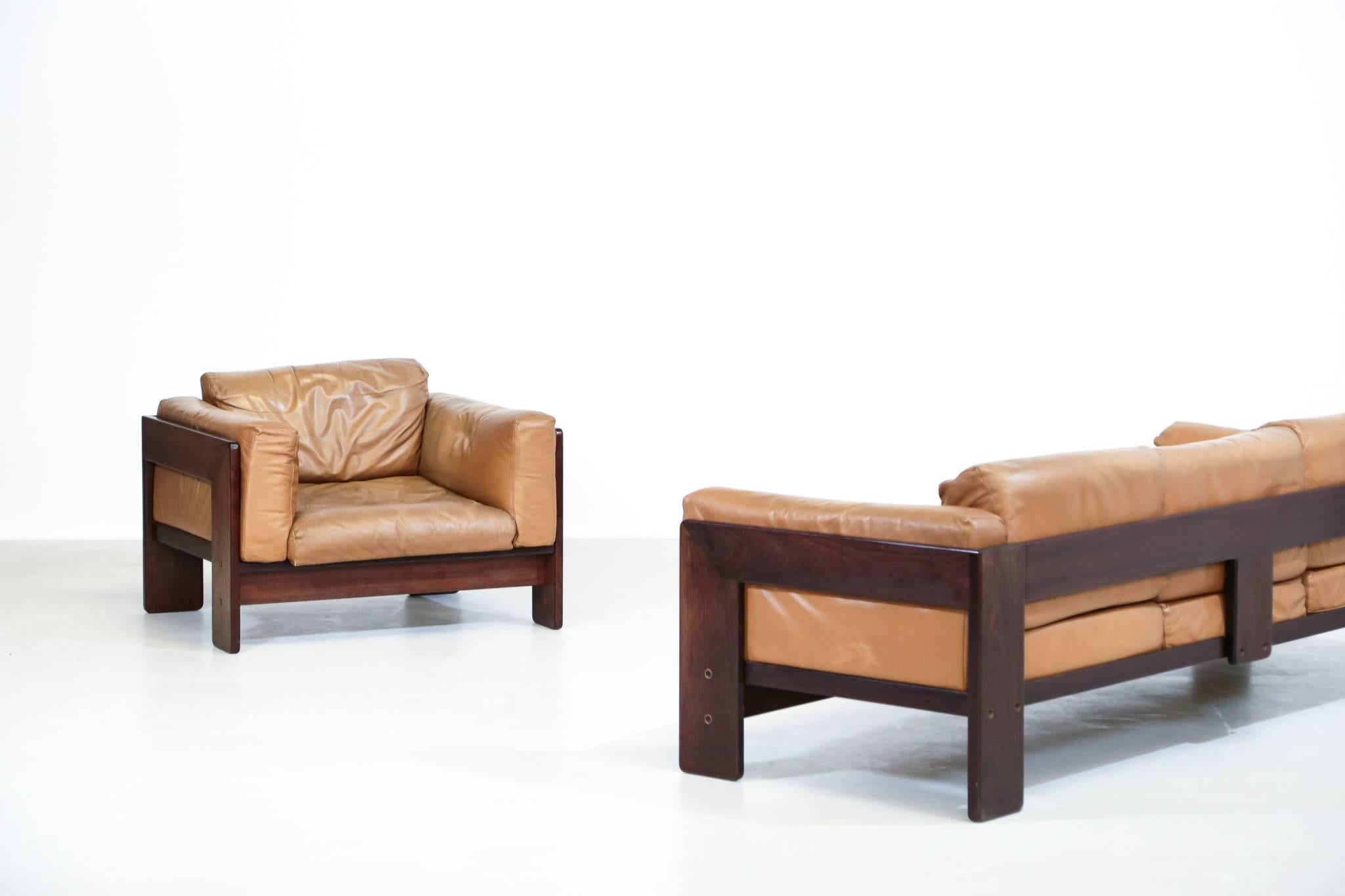 Scandinavian Modern Set of Tobia Scarpa Sofa or Armchair, Model Bastiano in 1962