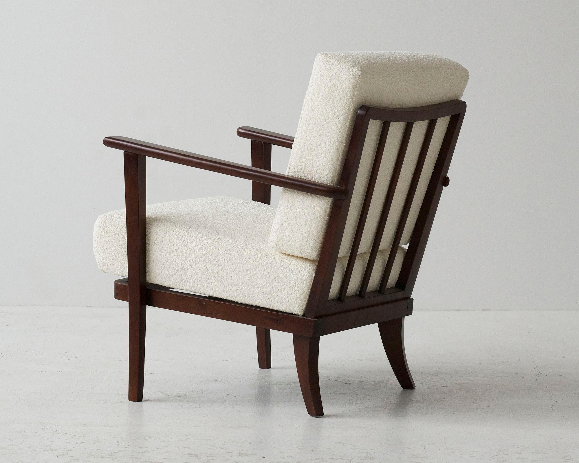 Milieu du XXe siècle Ensemble de fauteuils TON boucle 60's en vente