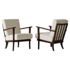 Set of TON boucle armchairs 60's