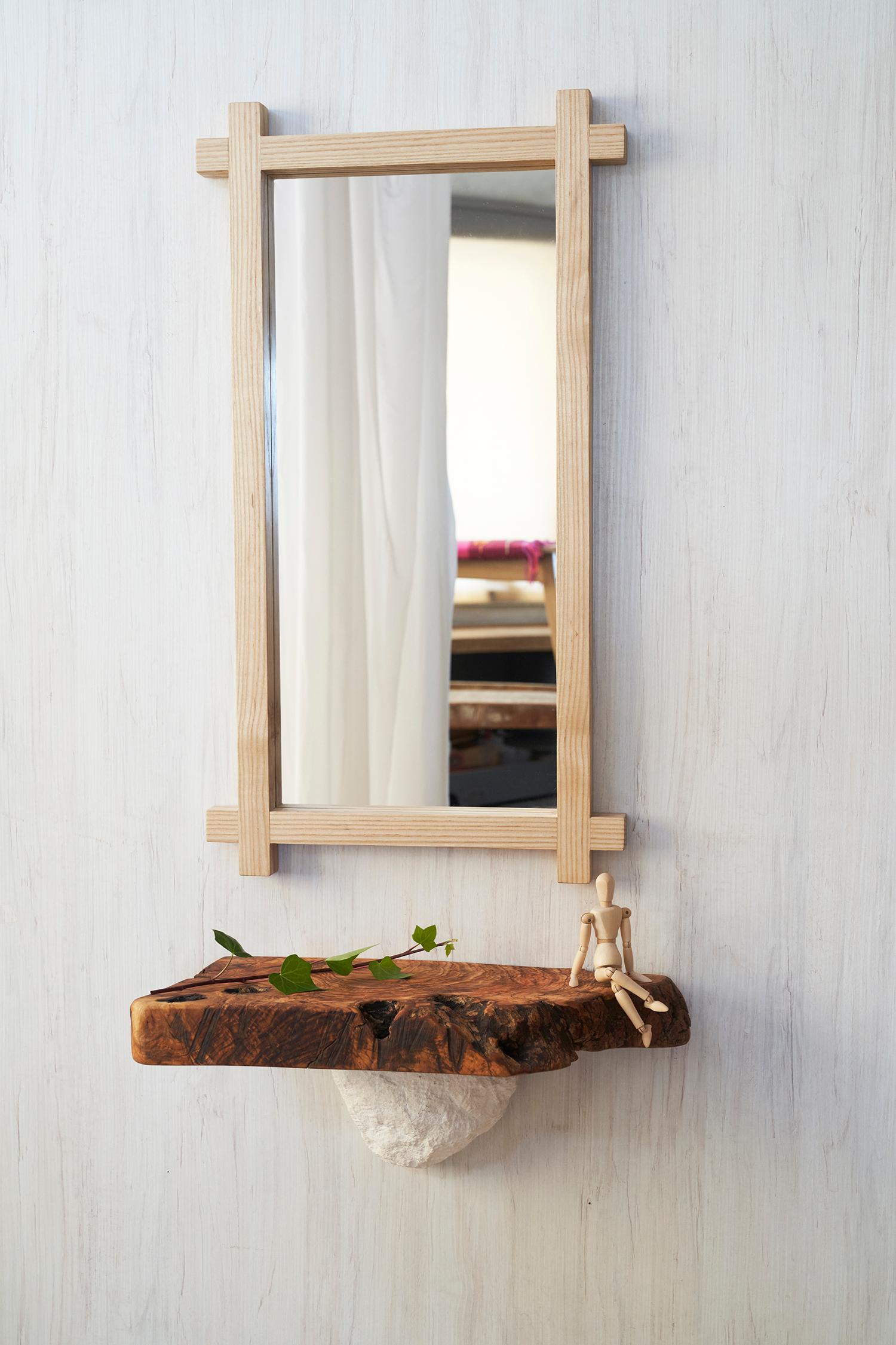 Spanish Set of Tori Console and Mirror by Jean-Baptiste Van Den Heede For Sale