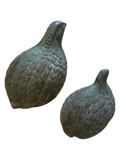 Set of Toyo Bronze Quails