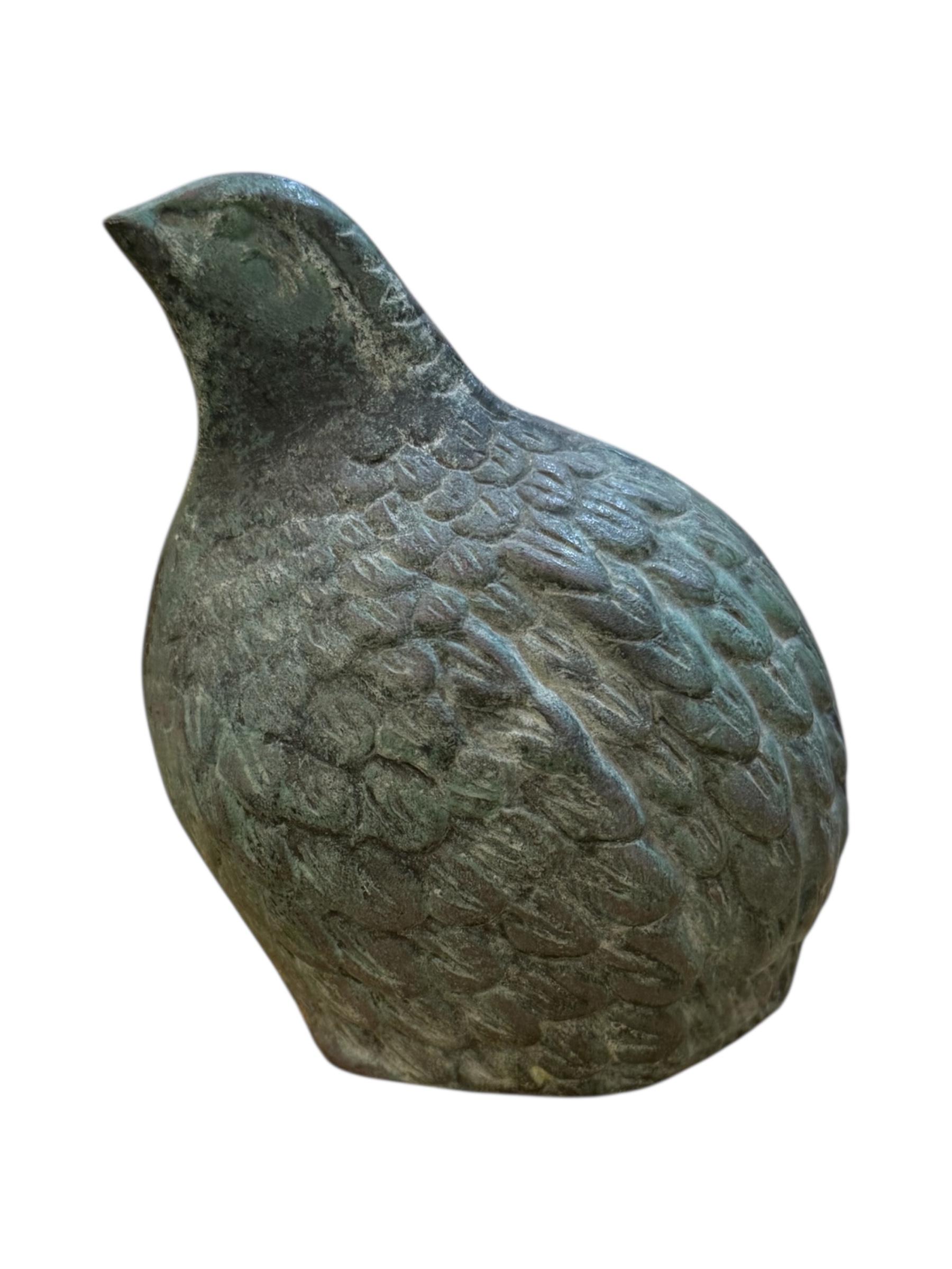 Set of Toyo Bronze Quails In Good Condition For Sale In Pasadena, CA
