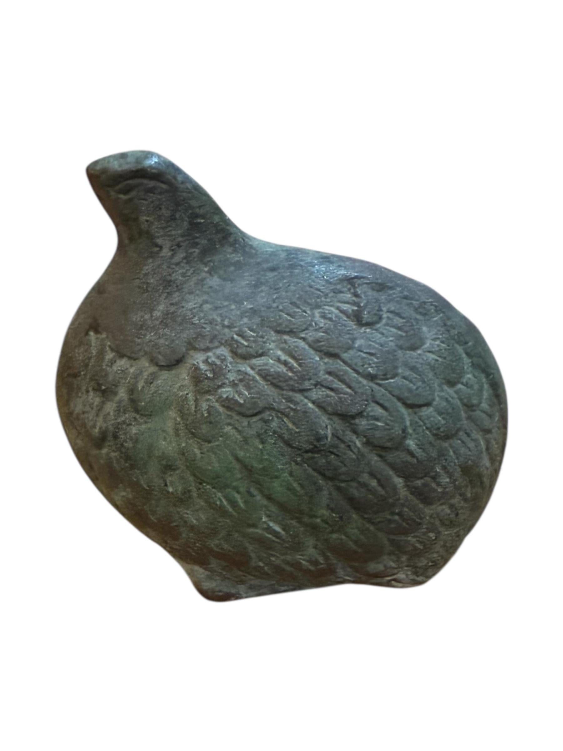 20th Century Set of Toyo Bronze Quails For Sale