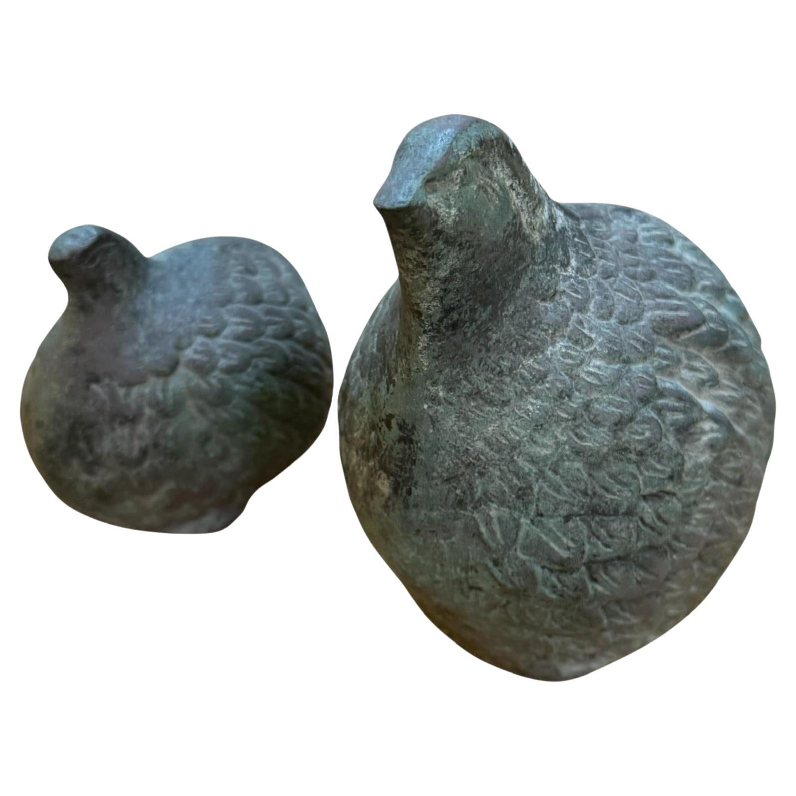 Set of Toyo Bronze Quails