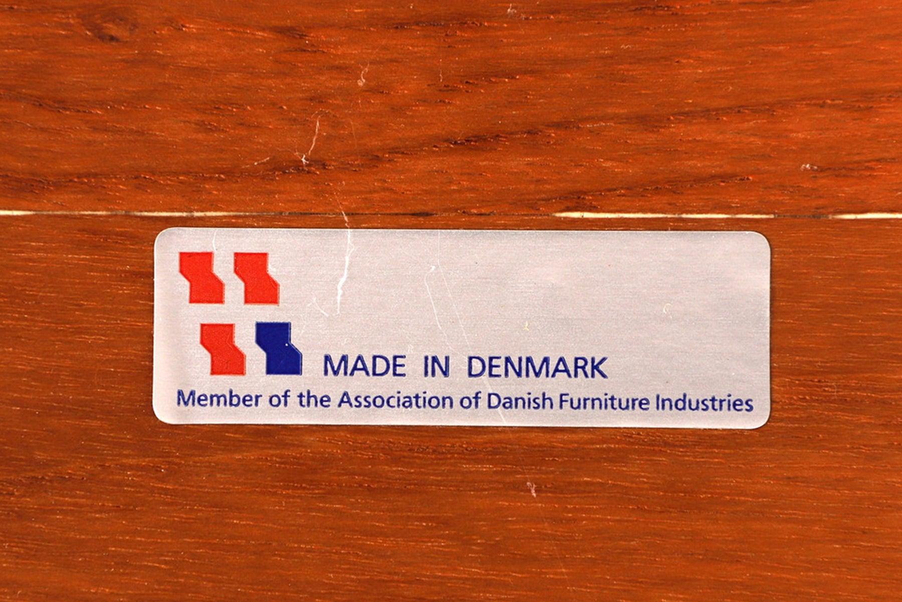 Origin: Denmark
Designer: Niels Bach
Manufacturer: Unknown
Era: 1970s
Materials: Teak
Measurements: 22.75″ wide x 19.25″ deep x 23″ tall

Condition: In excellent original condition.