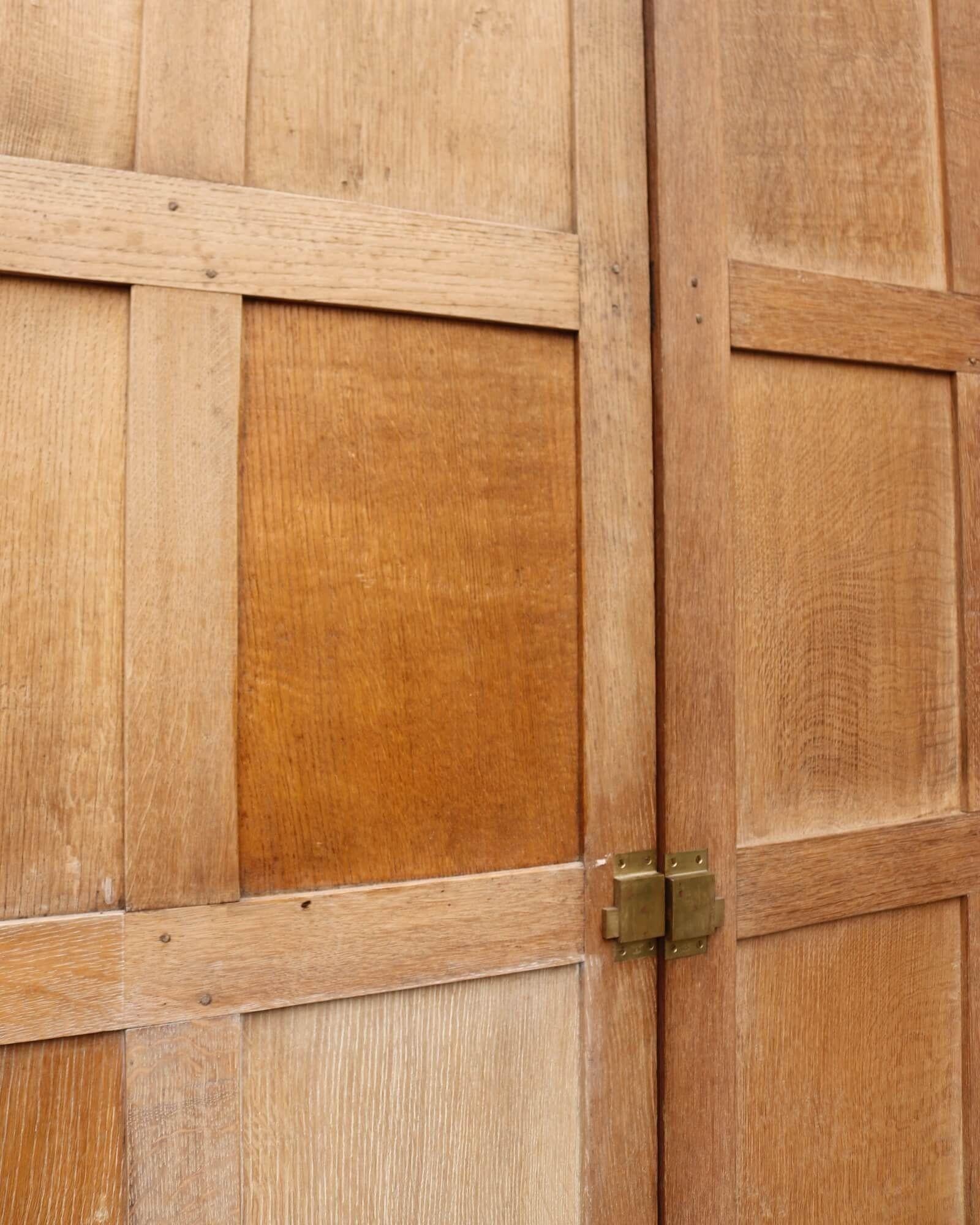 19th Century Set of Tudor Style Victorian Oak Double Doors