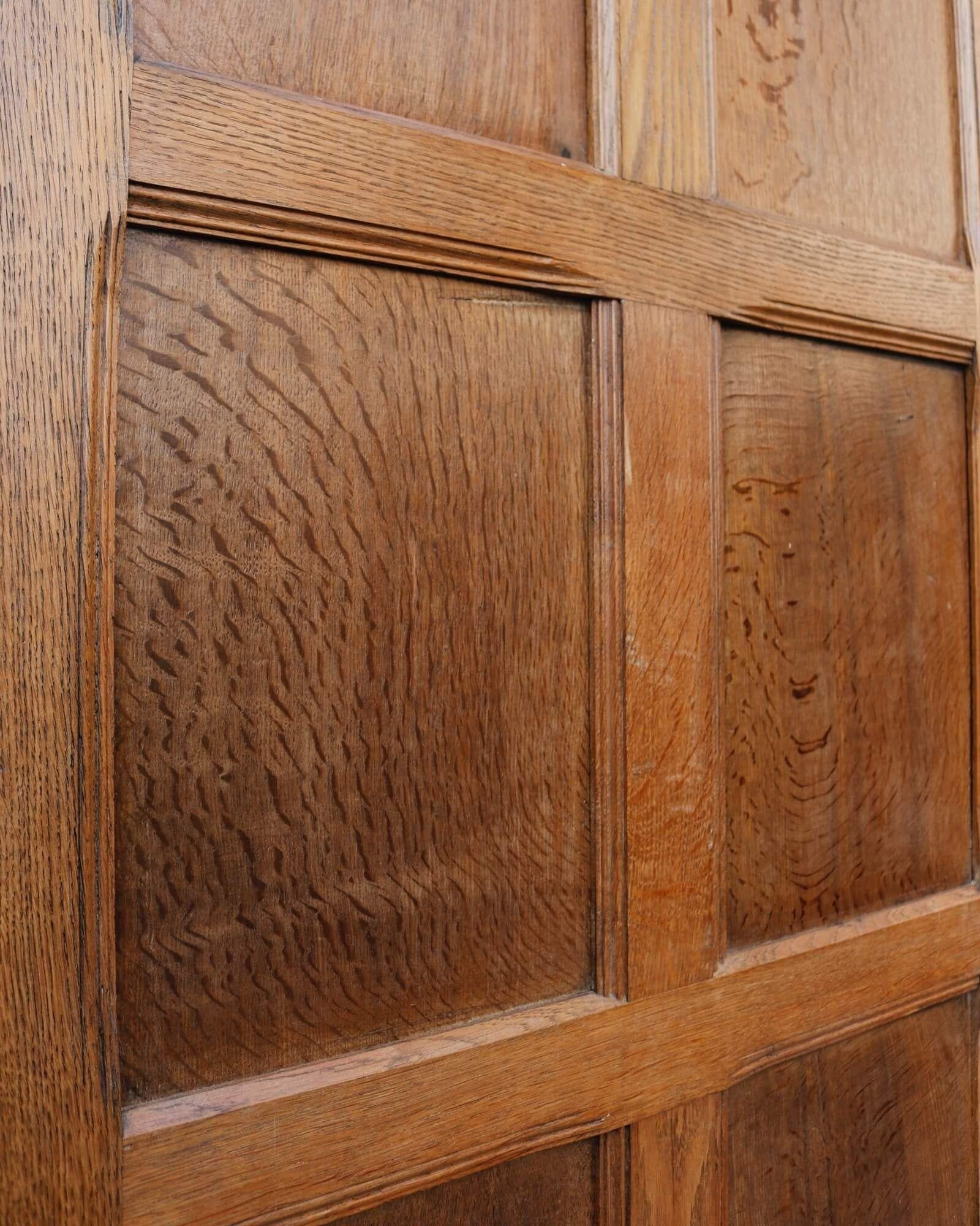 Set of Tudor Style Victorian Oak Room Dividing Doors 2