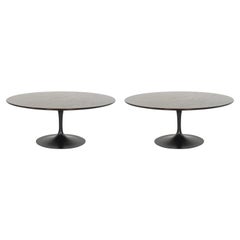 Set of "Tulip" Cocktail Tables in Oak by Eero Saarinen for Knoll, 1960s