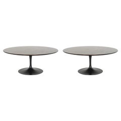 Retro Set of "Tulip" Cocktail Tables in Oak by Eero Saarinen for Knoll, 1960s