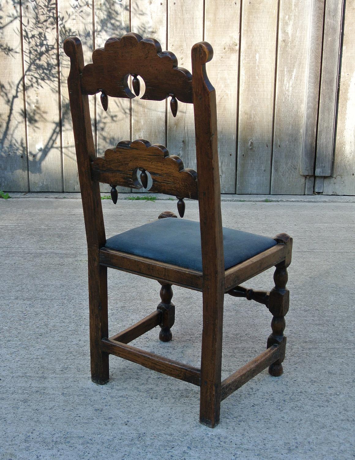 Set of Twelve 17th Century Derbyshire Back Stools – Ten Standards and Two Carver 6