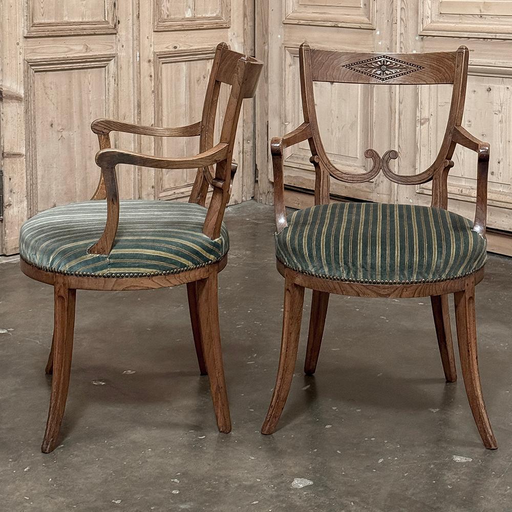 Set of Twelve 18th Century Swedish Gustavian Dining Chairs includes 2 Armchairs For Sale 10