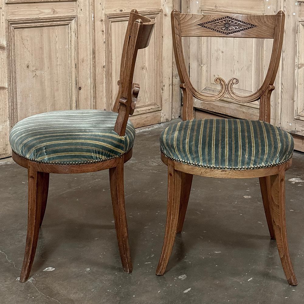 Set of Twelve 18th Century Swedish Gustavian Dining Chairs includes 2 Armchairs For Sale 3