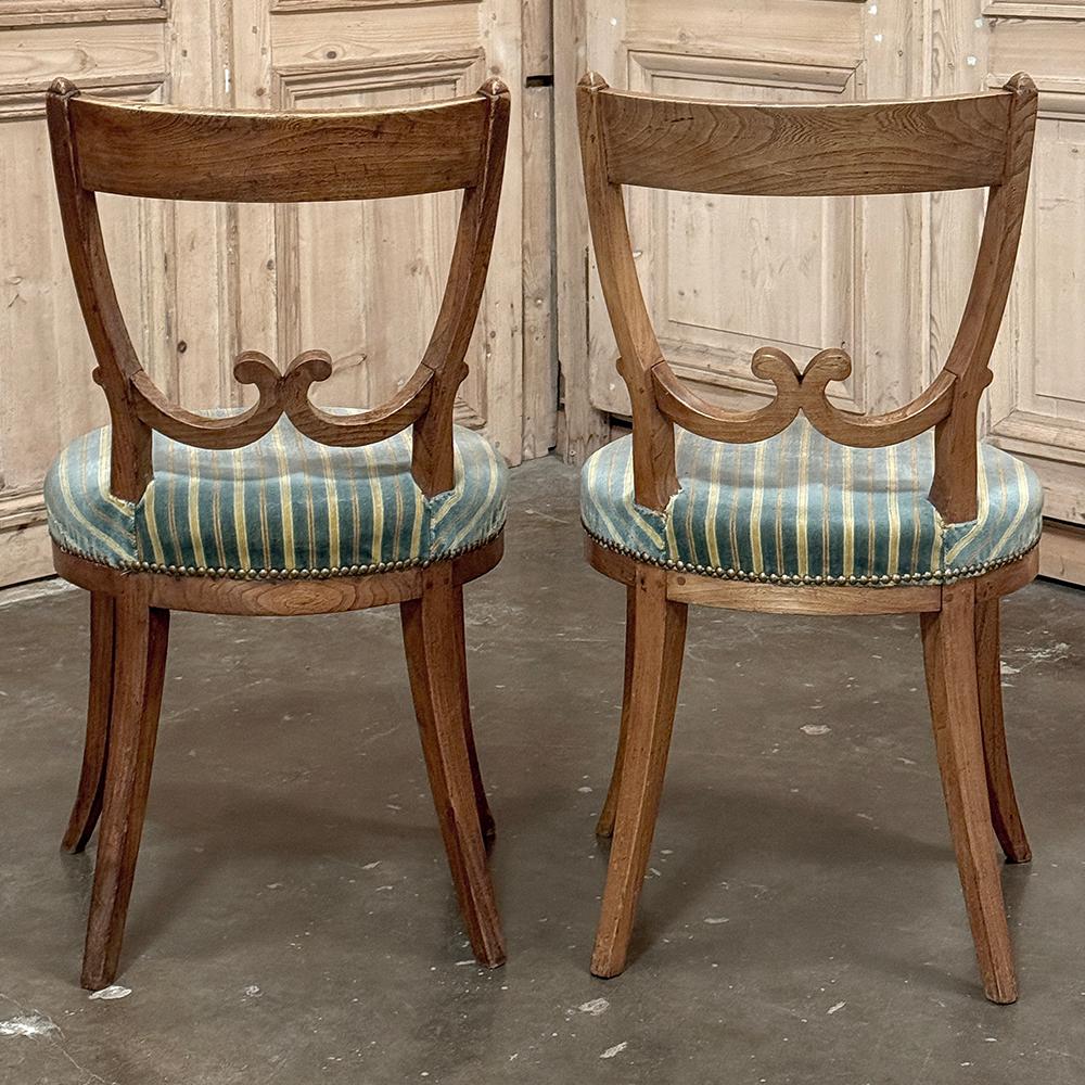 Set of Twelve 18th Century Swedish Gustavian Dining Chairs includes 2 Armchairs For Sale 4