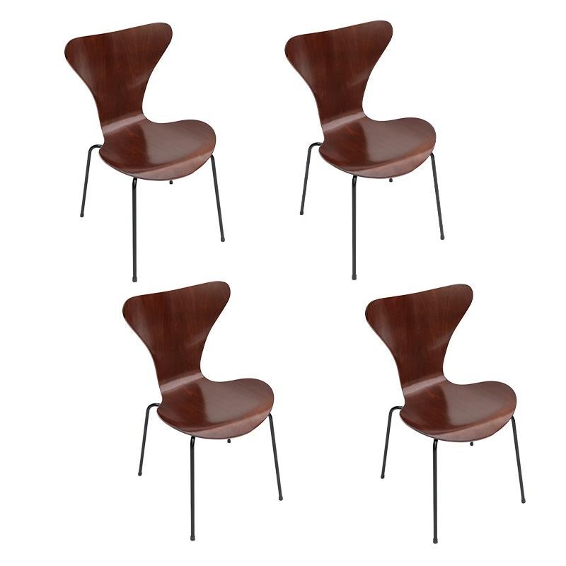 Set of Twelve 1960s Formiga Brazilian Jacaranda and Metal Dining Chairs 3