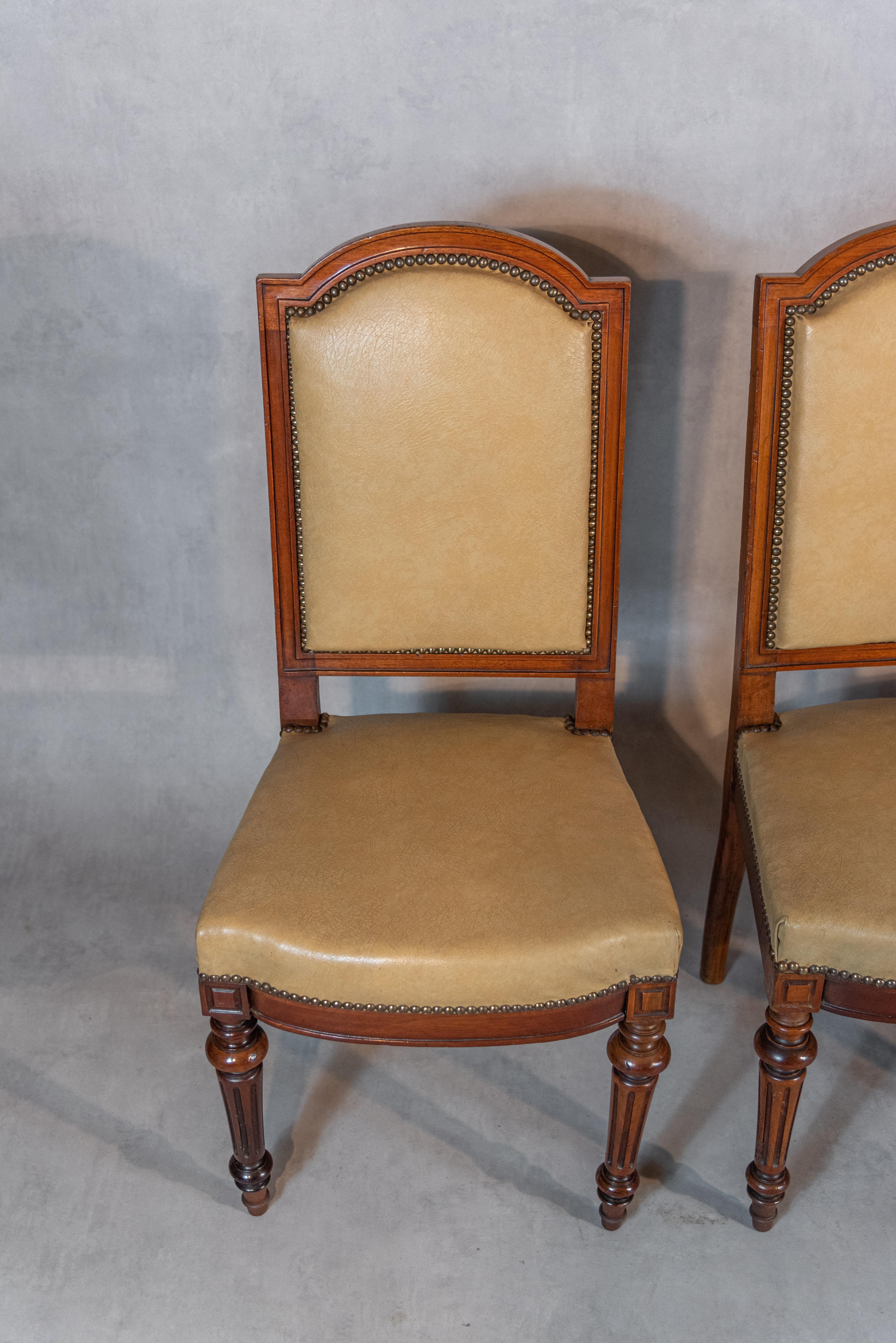 Set of Twelve 19th Century French Louis XVI Style Dining Chairs 7