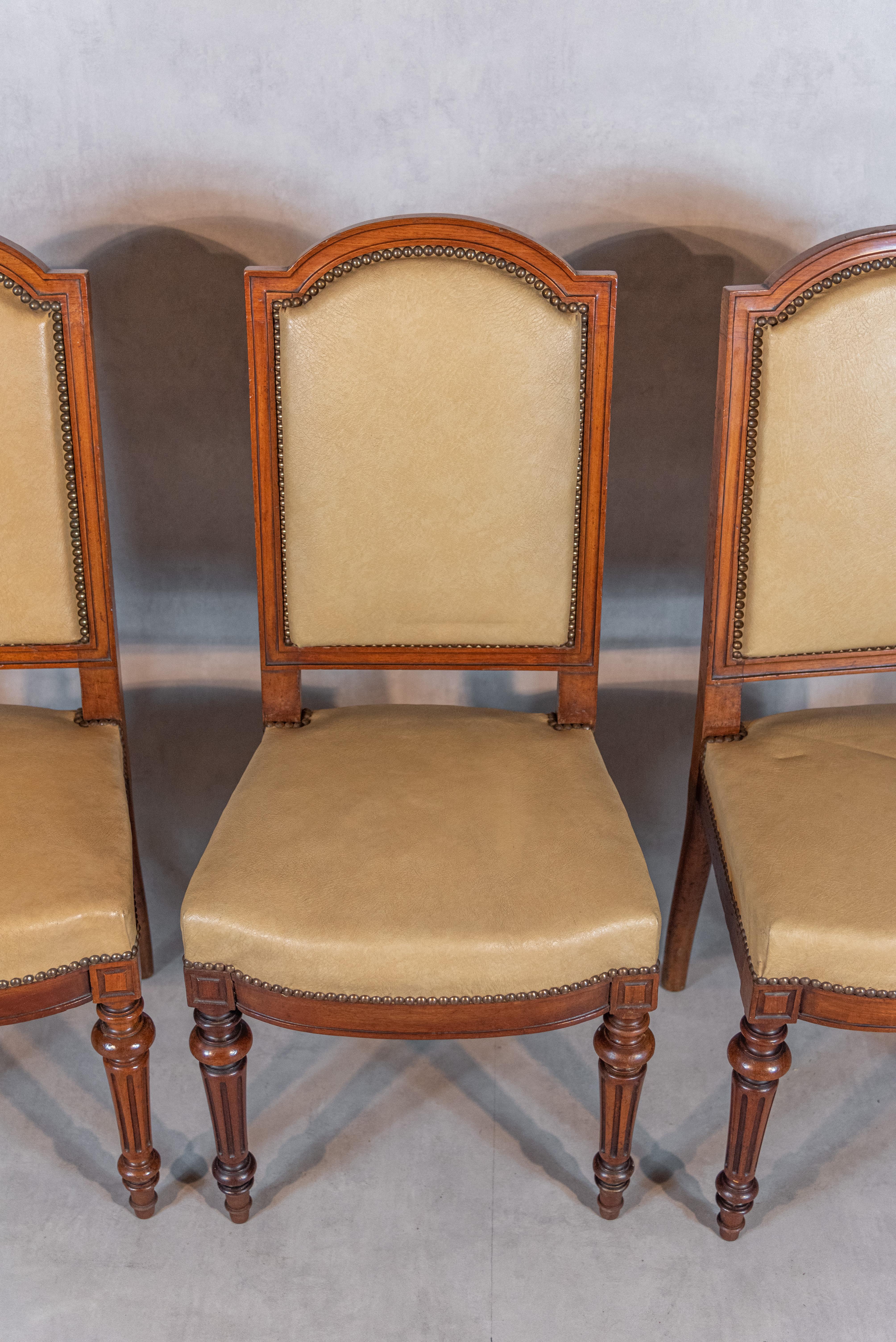 Set of Twelve 19th Century French Louis XVI Style Dining Chairs 9