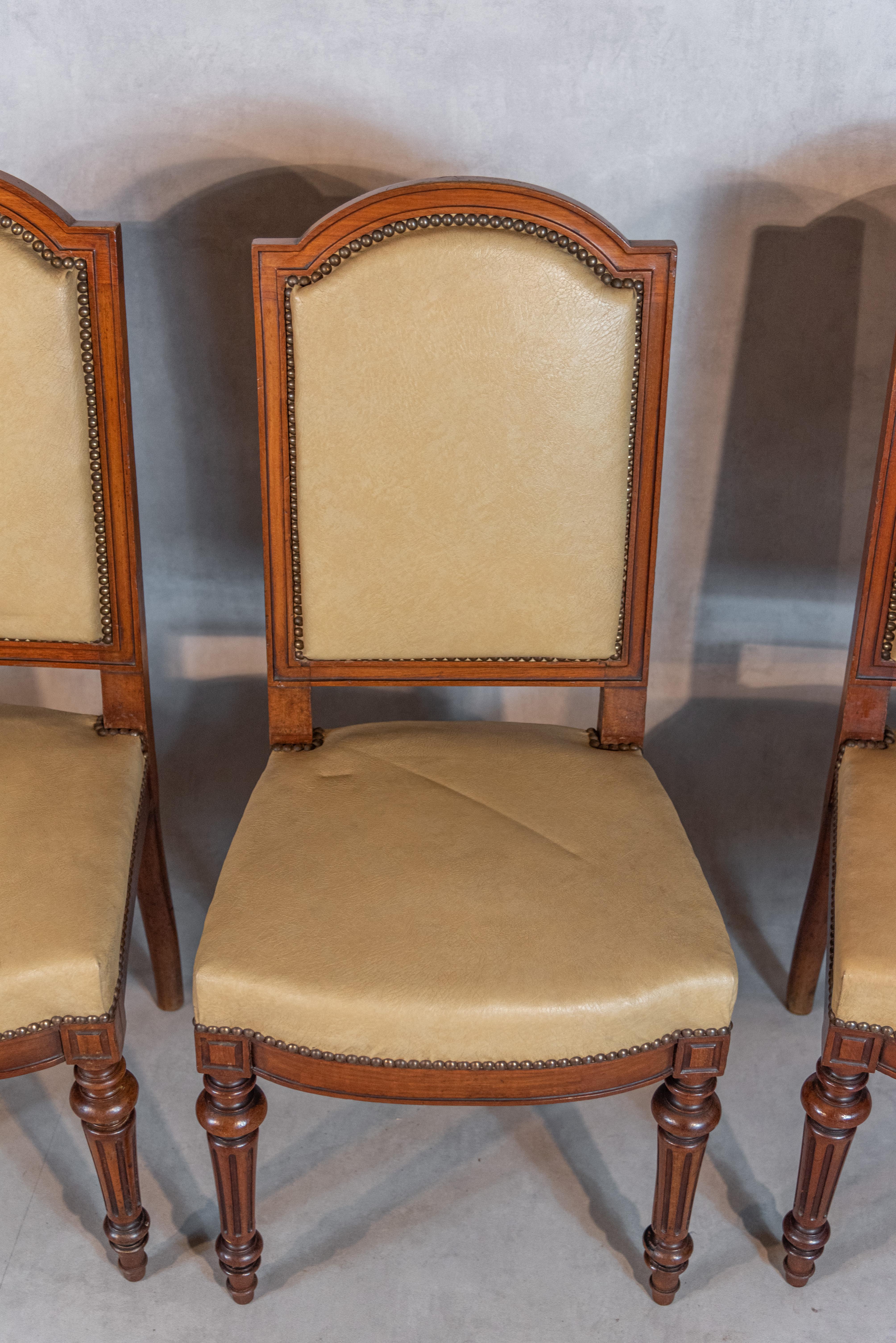 Set of Twelve 19th Century French Louis XVI Style Dining Chairs 10
