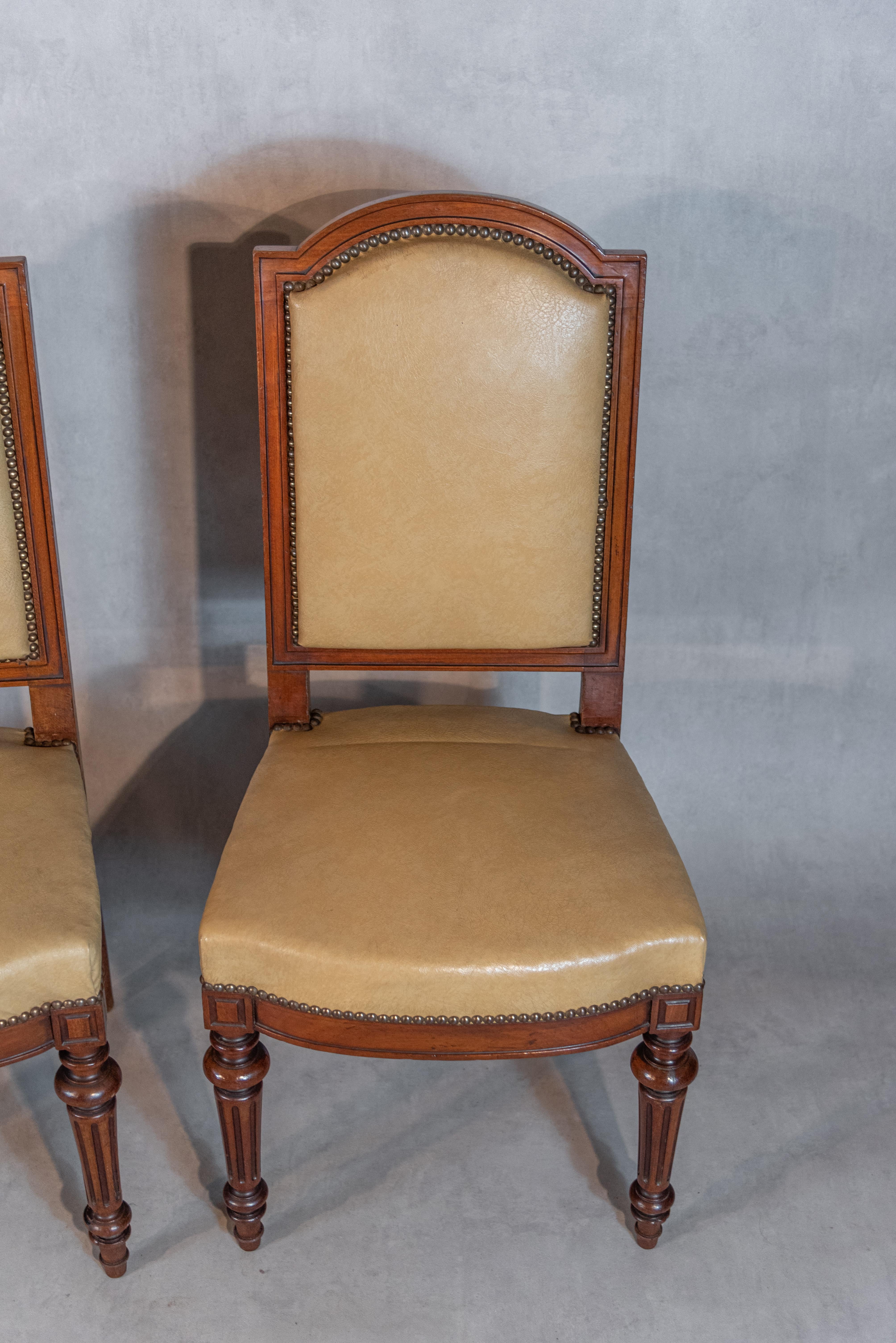 Set of Twelve 19th Century French Louis XVI Style Dining Chairs 11