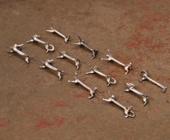 Set of Twelve 19th Century French Set of Silver Plated Knife Rests