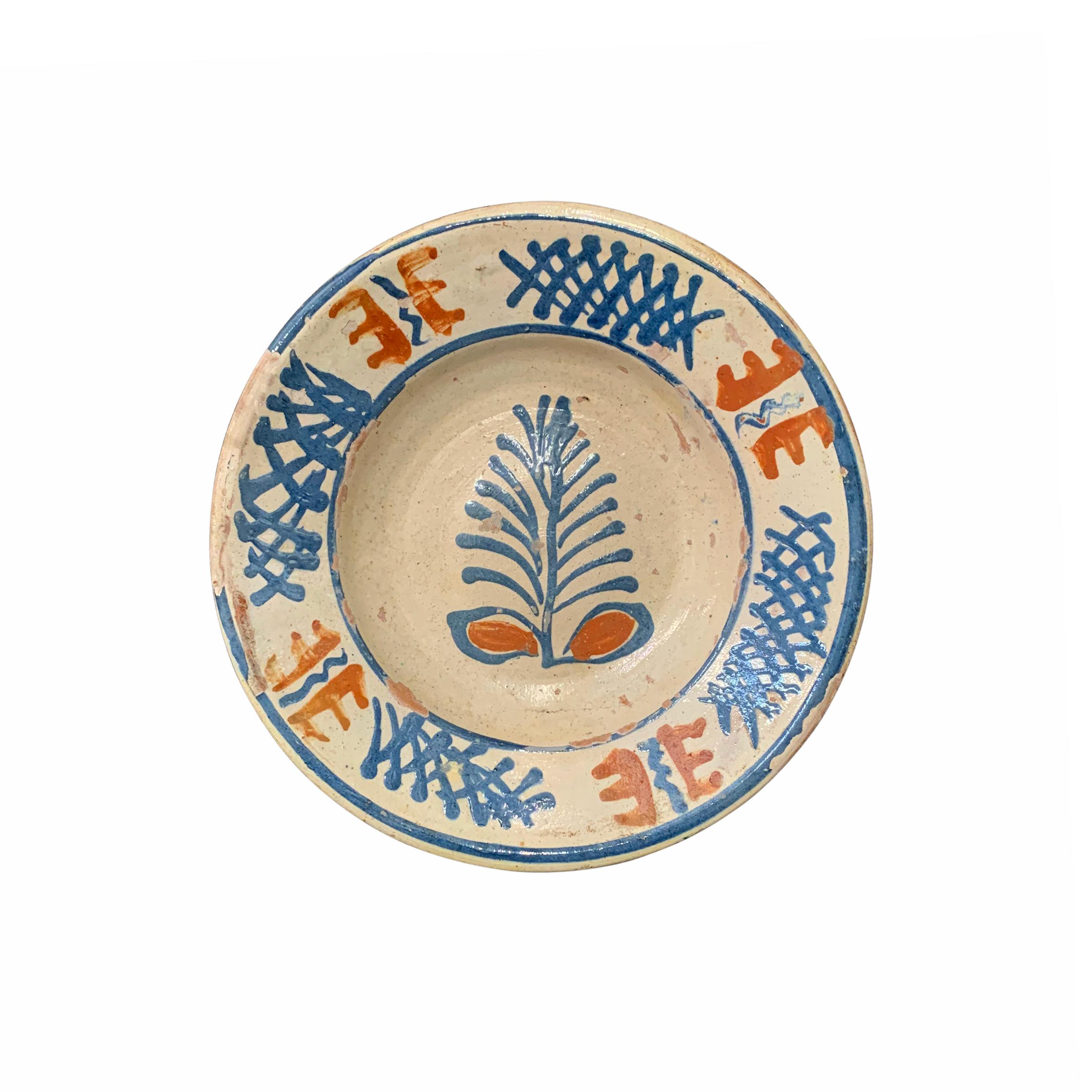 Folk Art Set of Twelve 19th Century Hungarian Ceramic Bowls
