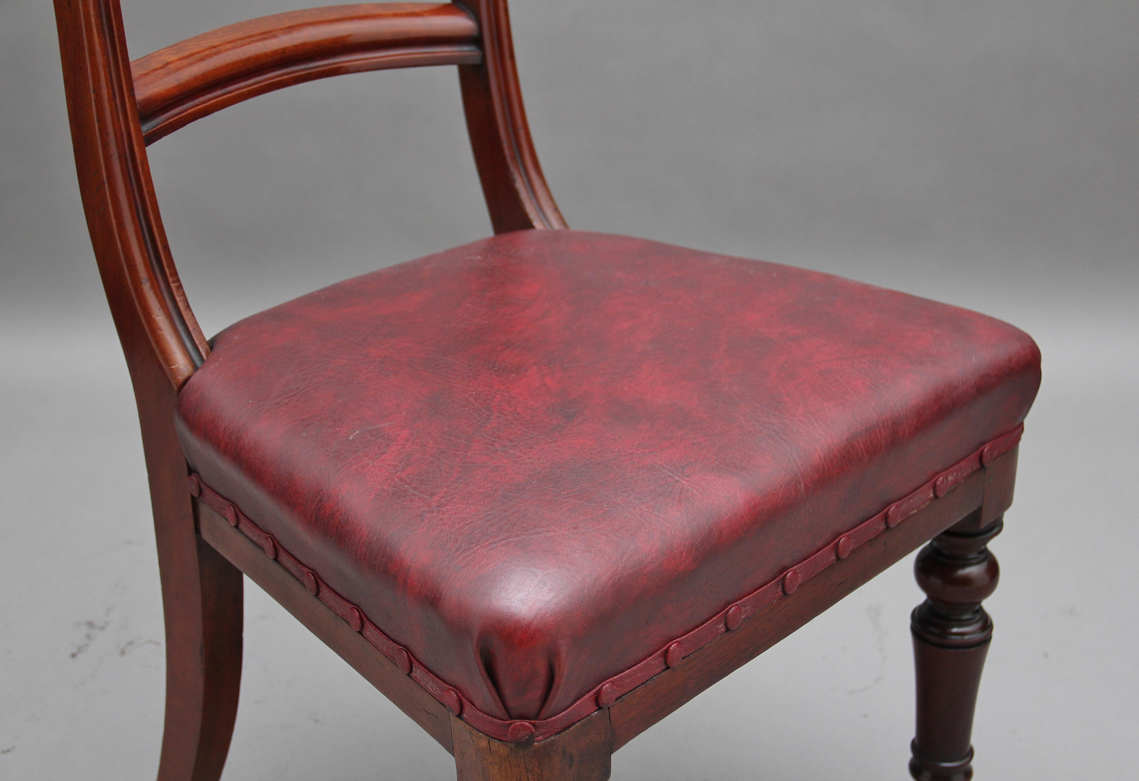 Set of Twelve 19th Century Mahogany Dining Chairs 5