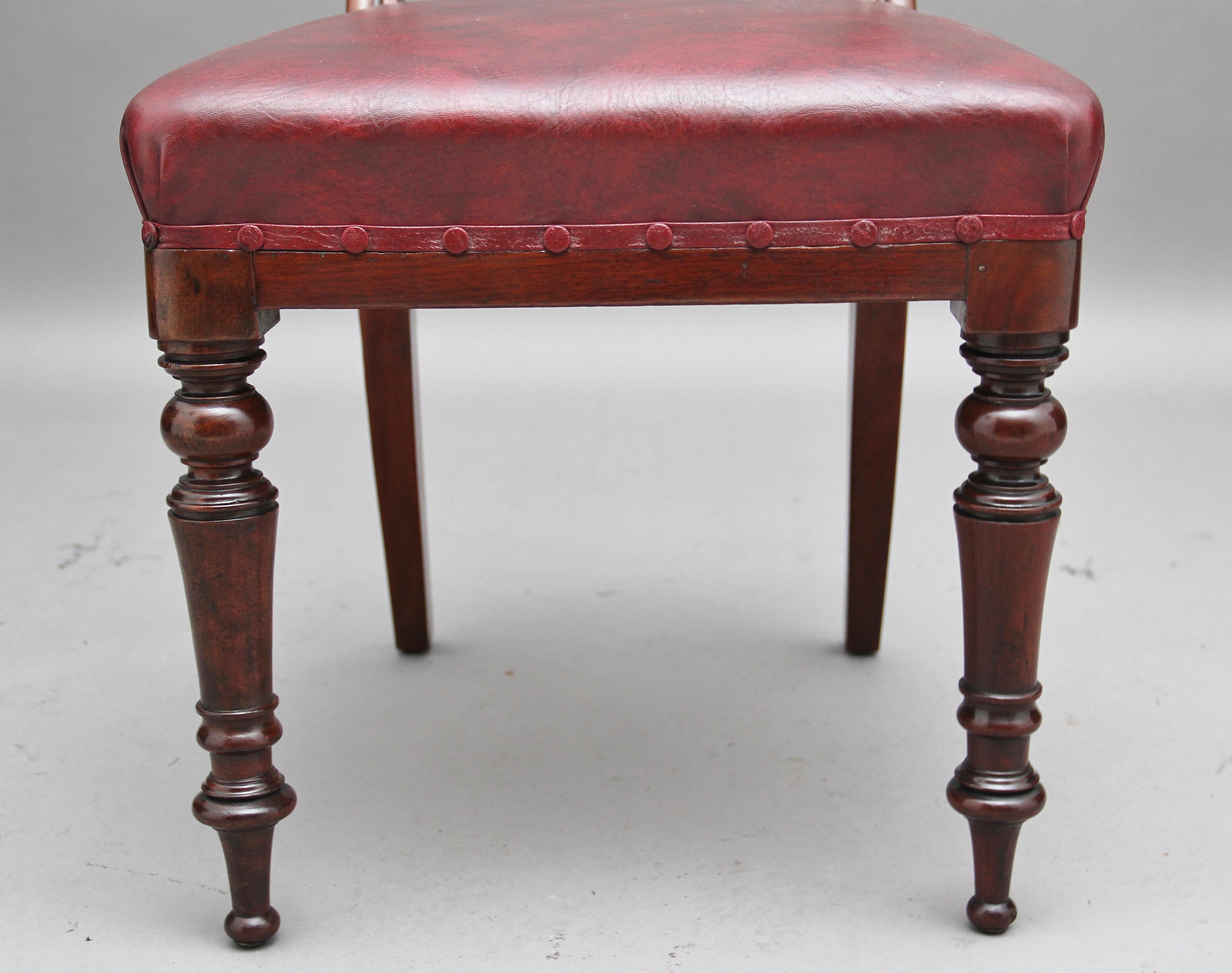 Set of Twelve 19th Century Mahogany Dining Chairs 7