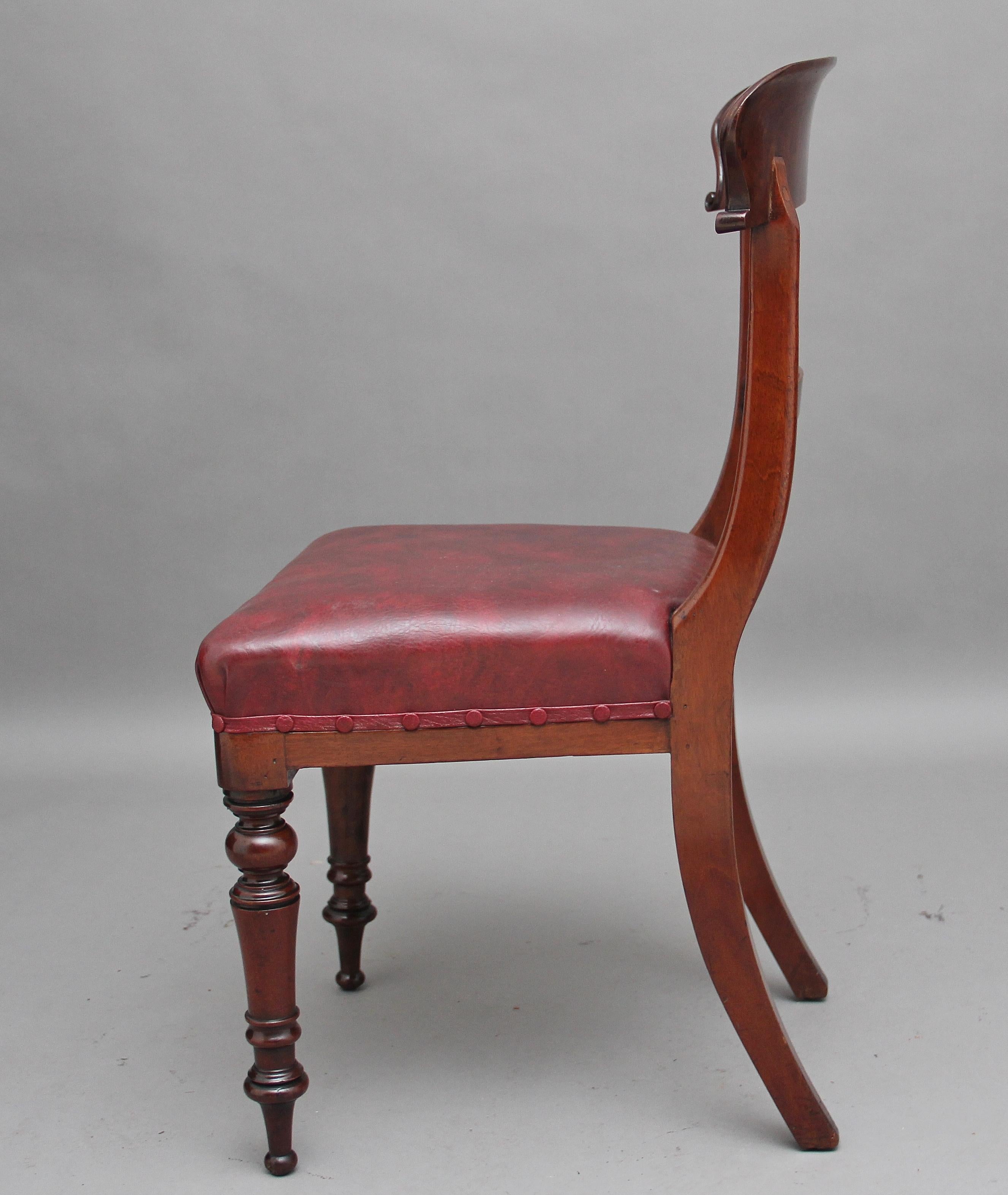 Mid-19th Century Set of Twelve 19th Century Mahogany Dining Chairs