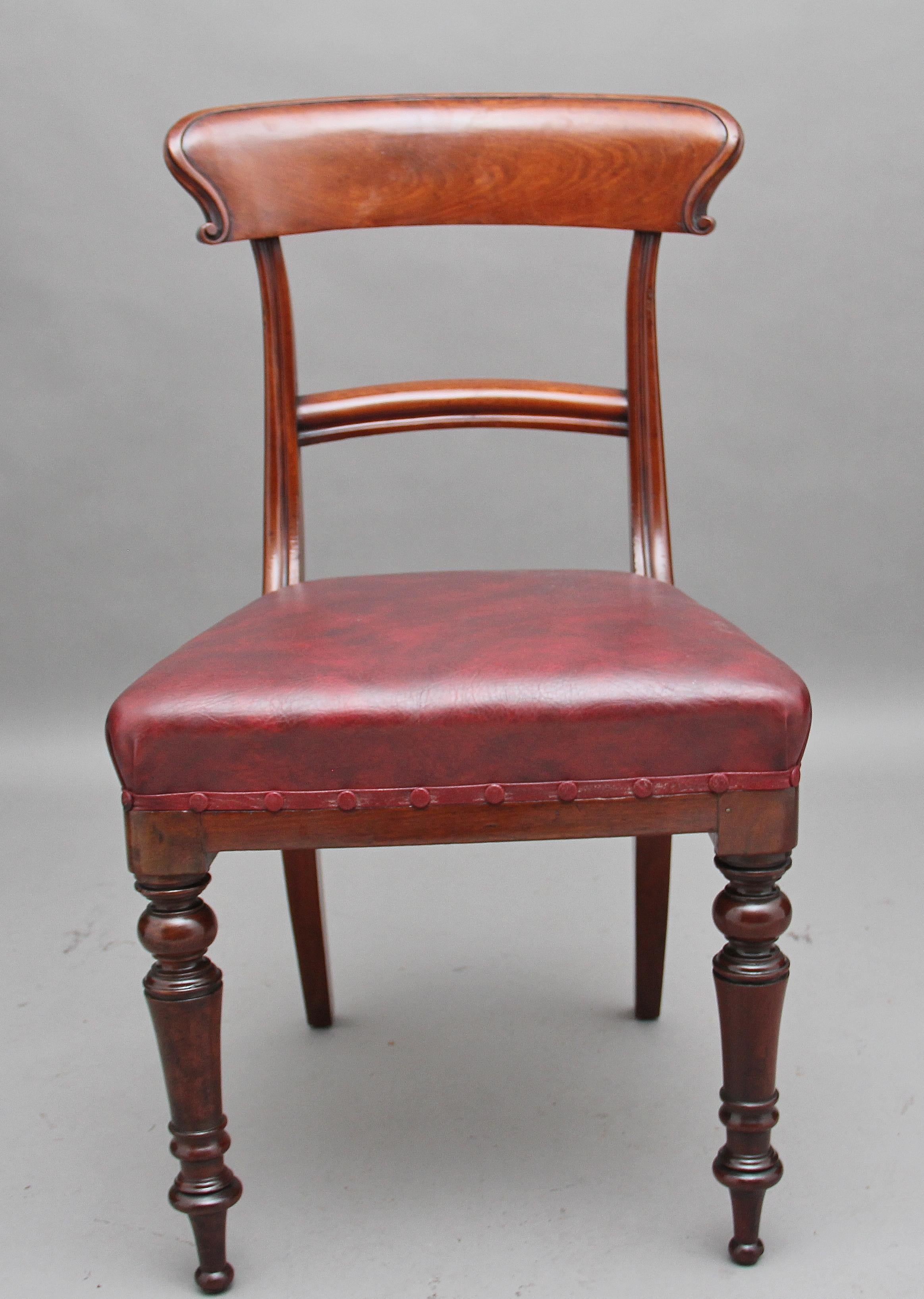 Set of Twelve 19th Century Mahogany Dining Chairs 1