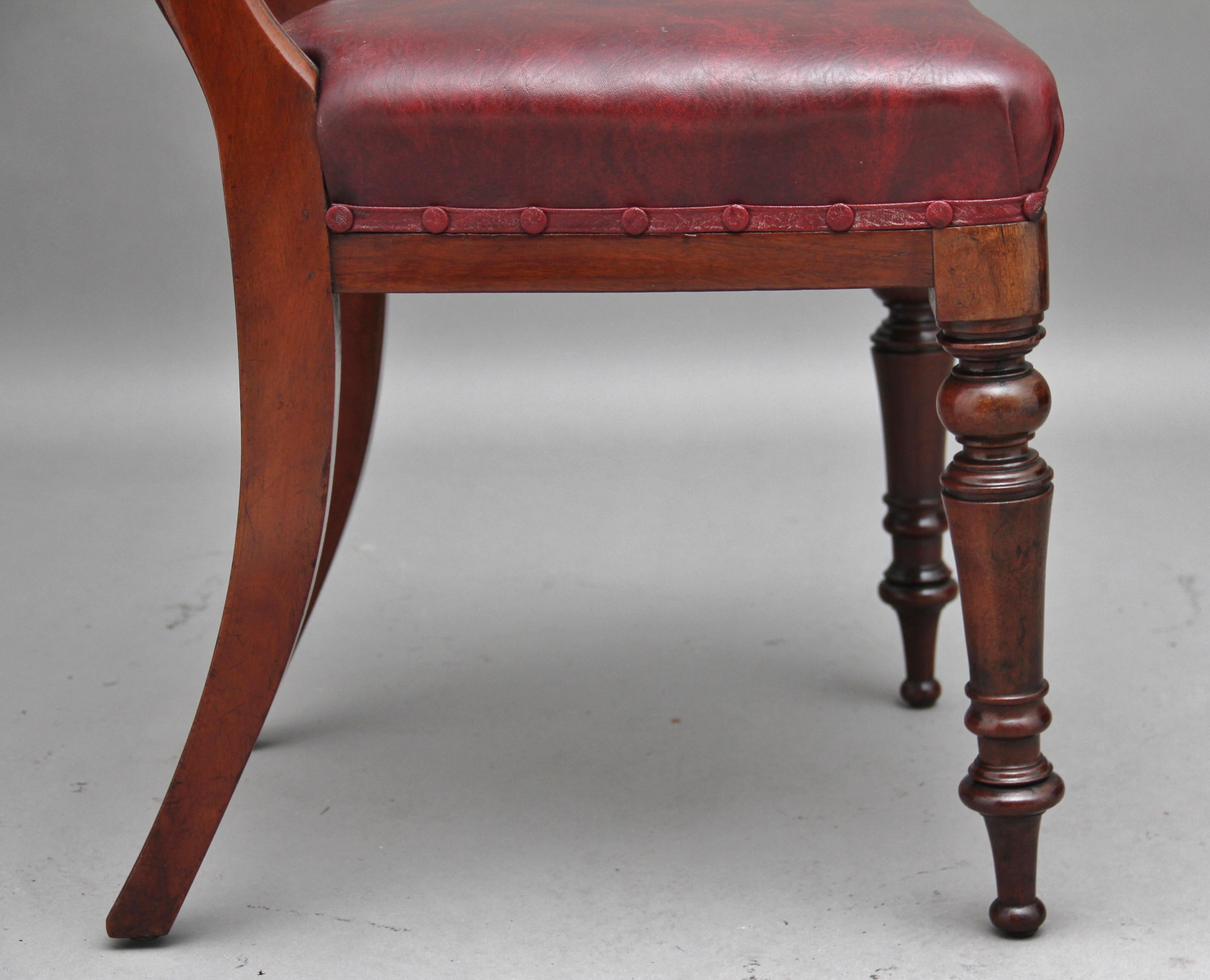 Set of Twelve 19th Century Mahogany Dining Chairs 2