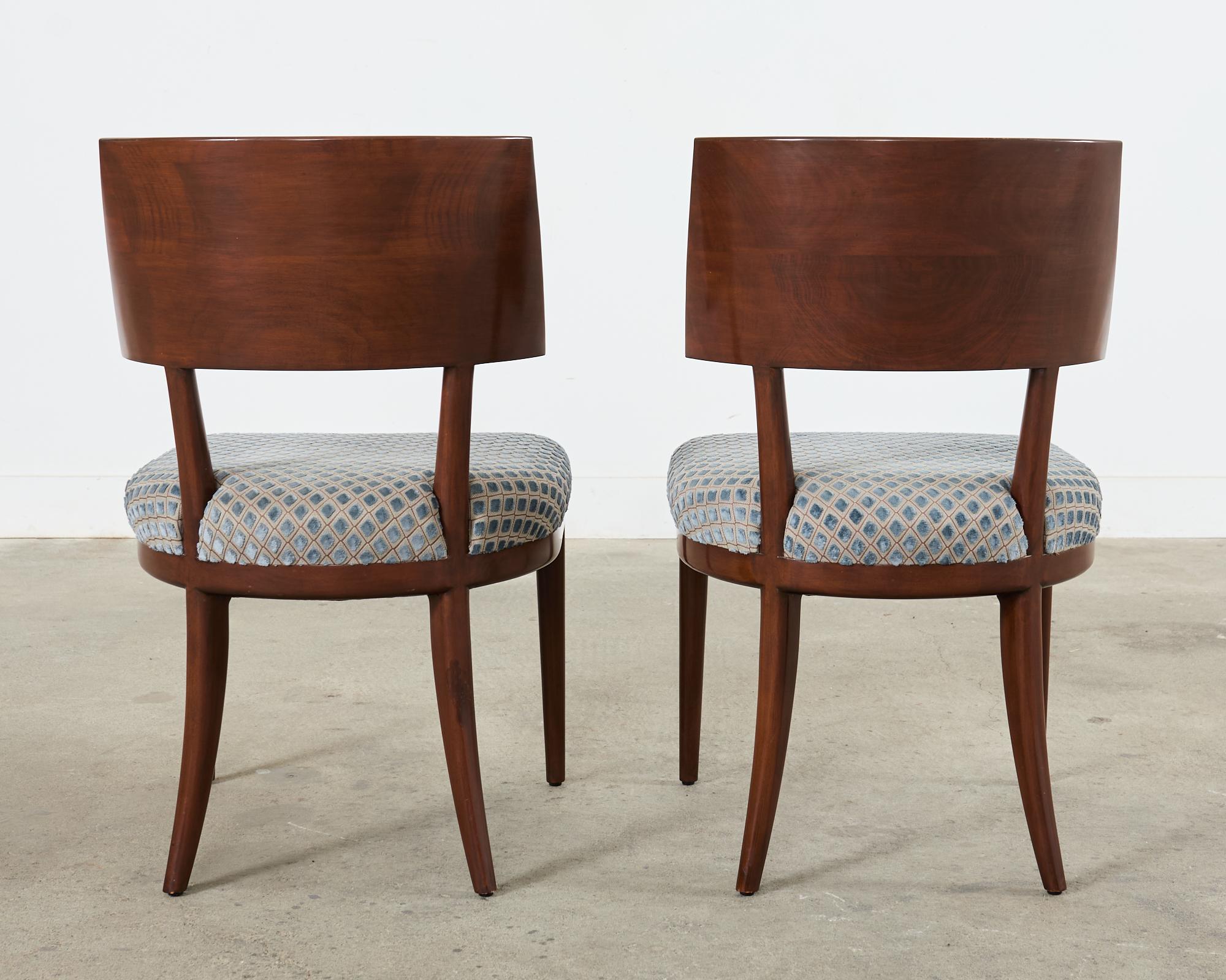 Set of Twelve A. Rudin Mahogany Stained 729 Dining Chairs  For Sale 11