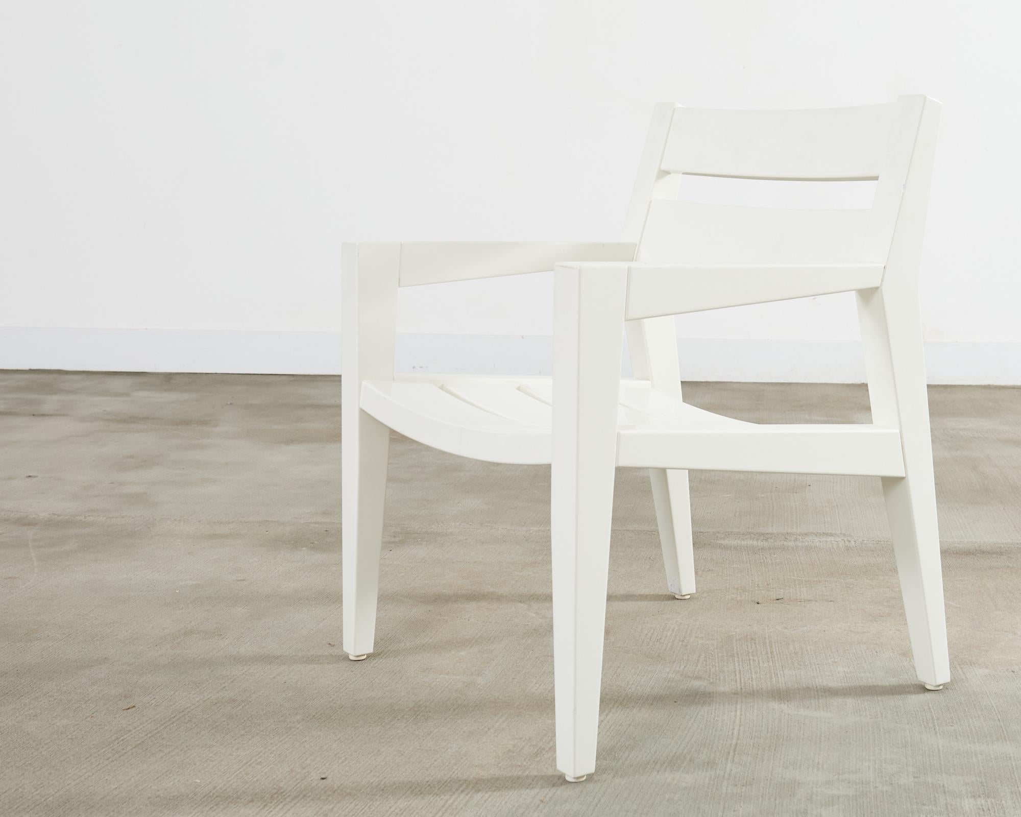 Ensemble de douze chaises de salle à manger Angela Adams pour Weatherend Yacht Garden en vente 2