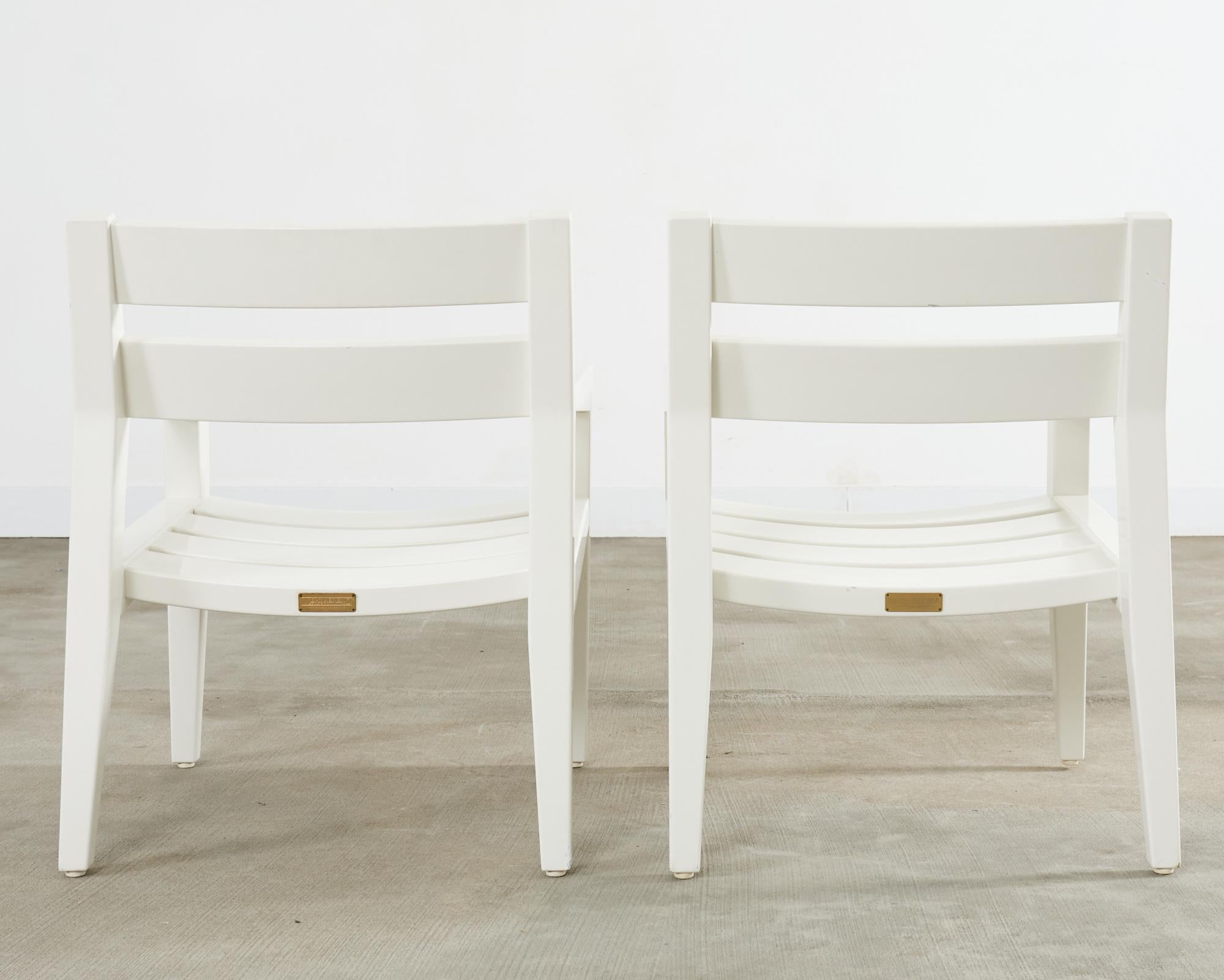Ensemble de douze chaises de salle à manger Angela Adams pour Weatherend Yacht Garden en vente 7