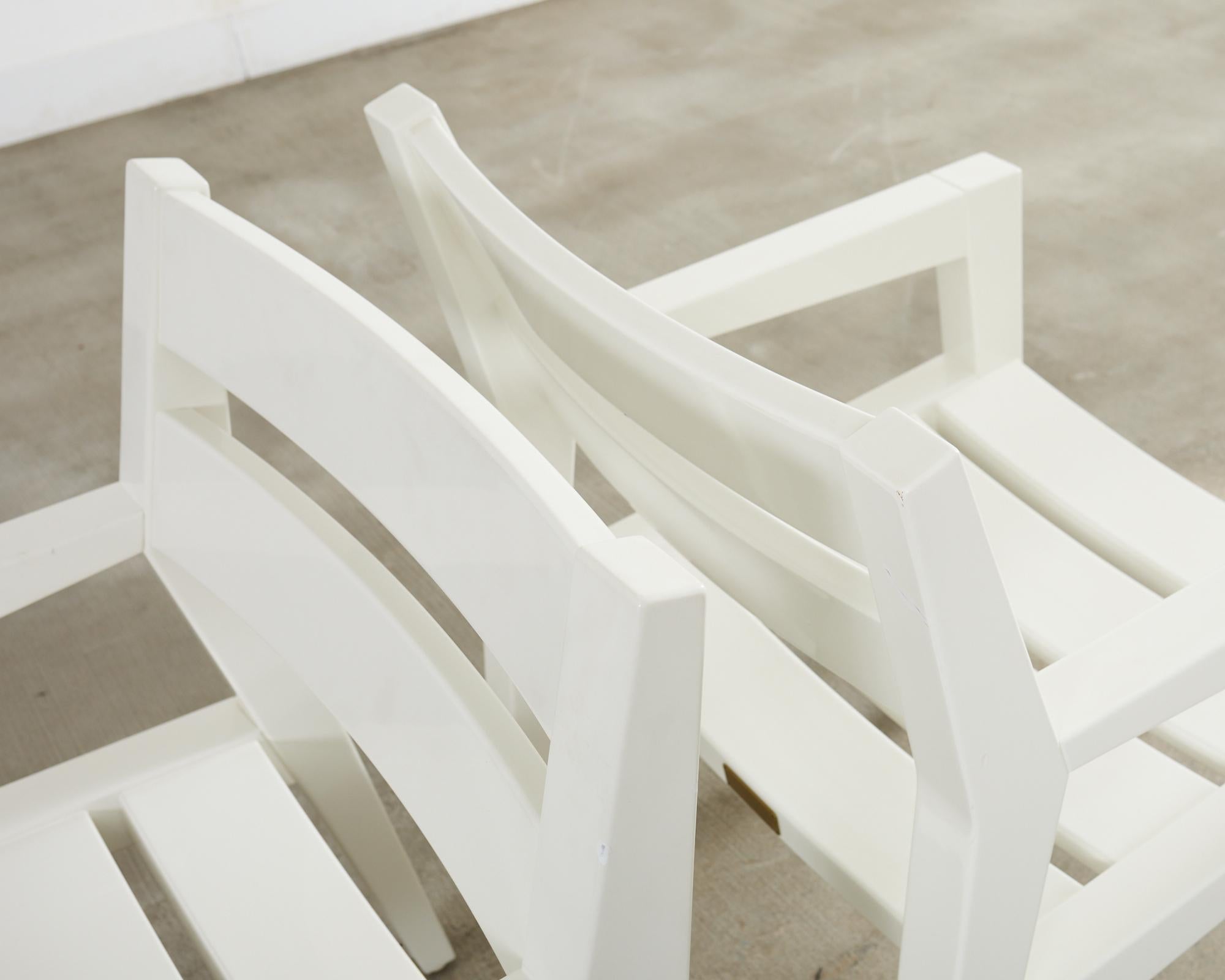 Ensemble de douze chaises de salle à manger Angela Adams pour Weatherend Yacht Garden en vente 8