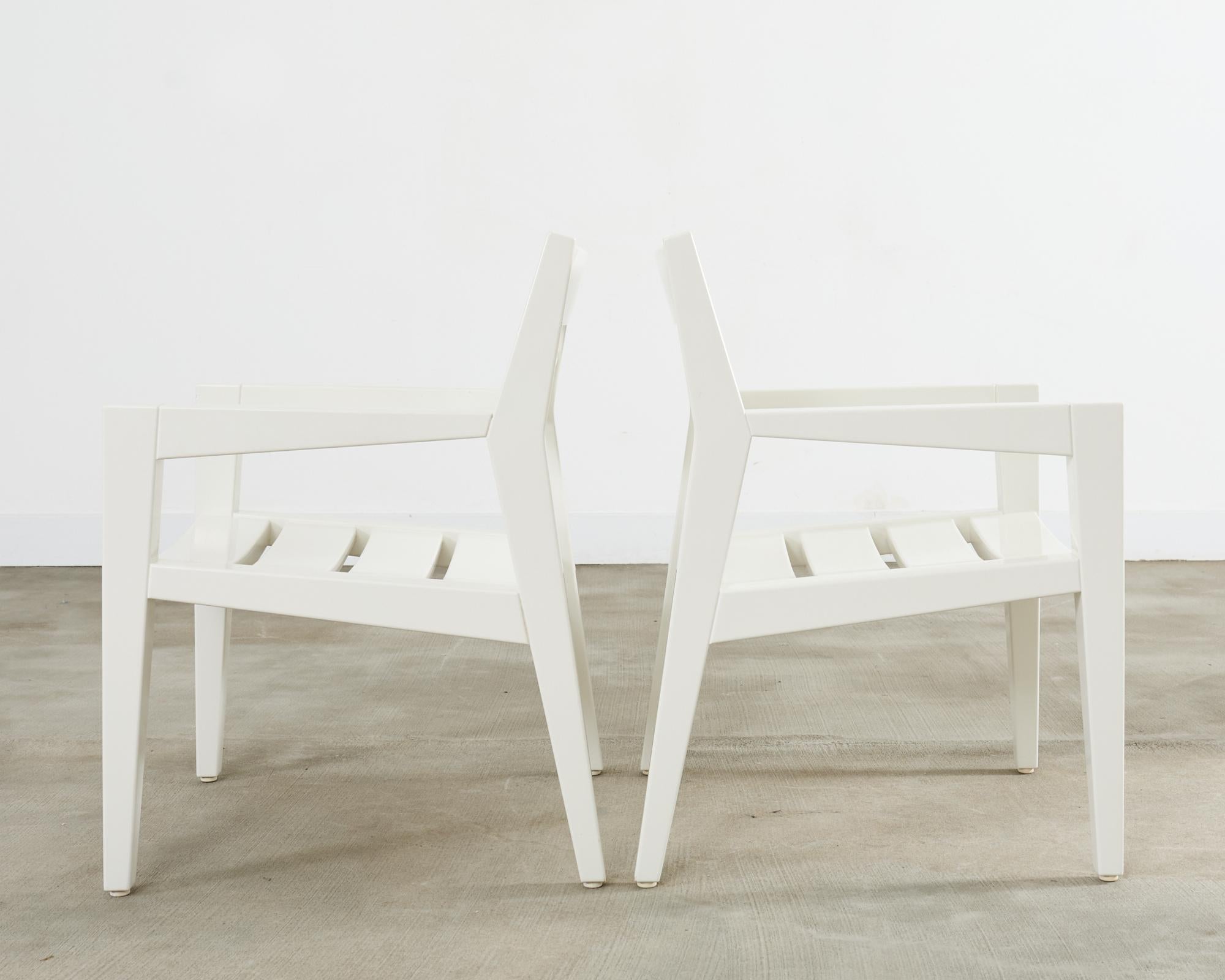 Ensemble de douze chaises de salle à manger Angela Adams pour Weatherend Yacht Garden en vente 9