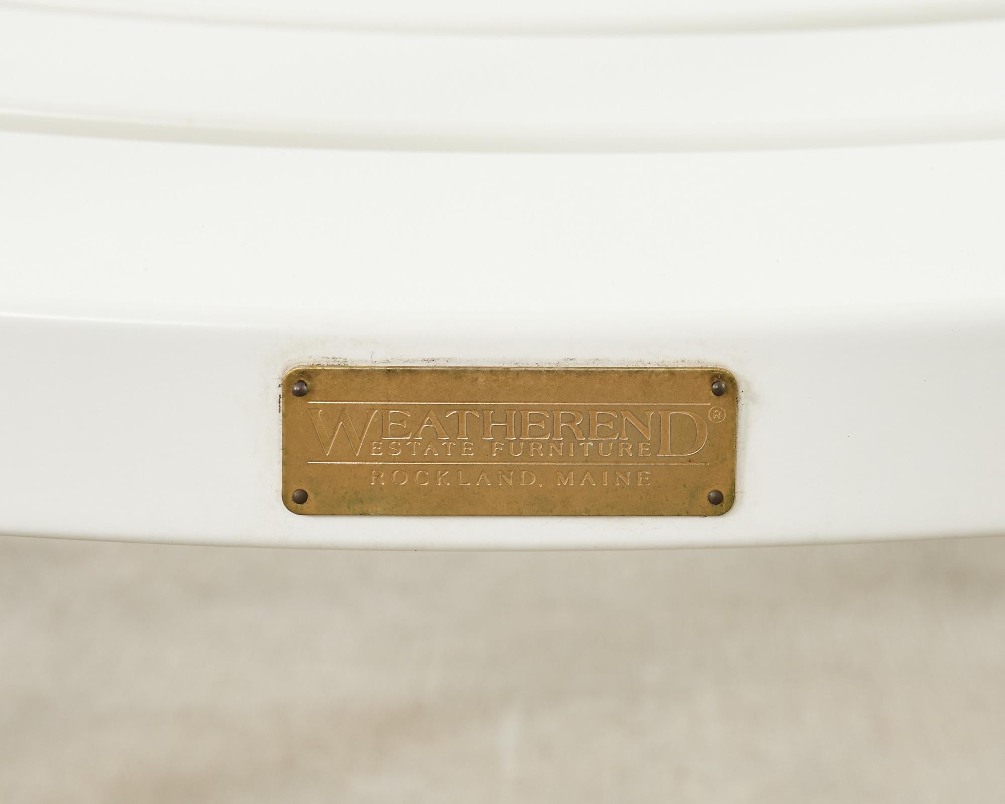 Ensemble de douze chaises de salle à manger Angela Adams pour Weatherend Yacht Garden en vente 1
