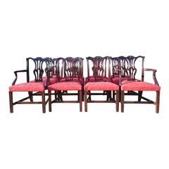 Set of Twelve Antique Dining Chairs
