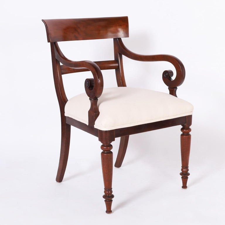 Set of Twelve Antique English Dining Chairs at 1stDibs