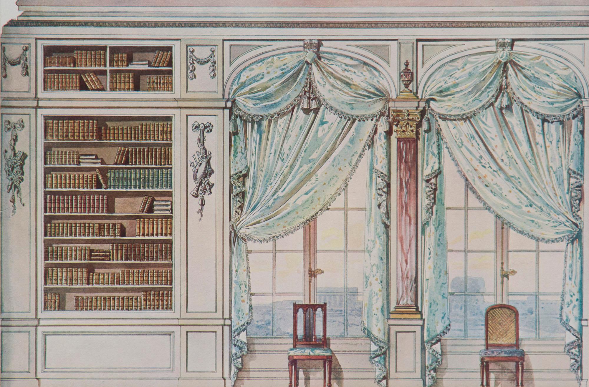 Set of Twelve Antique French Interior Decor Prints 2