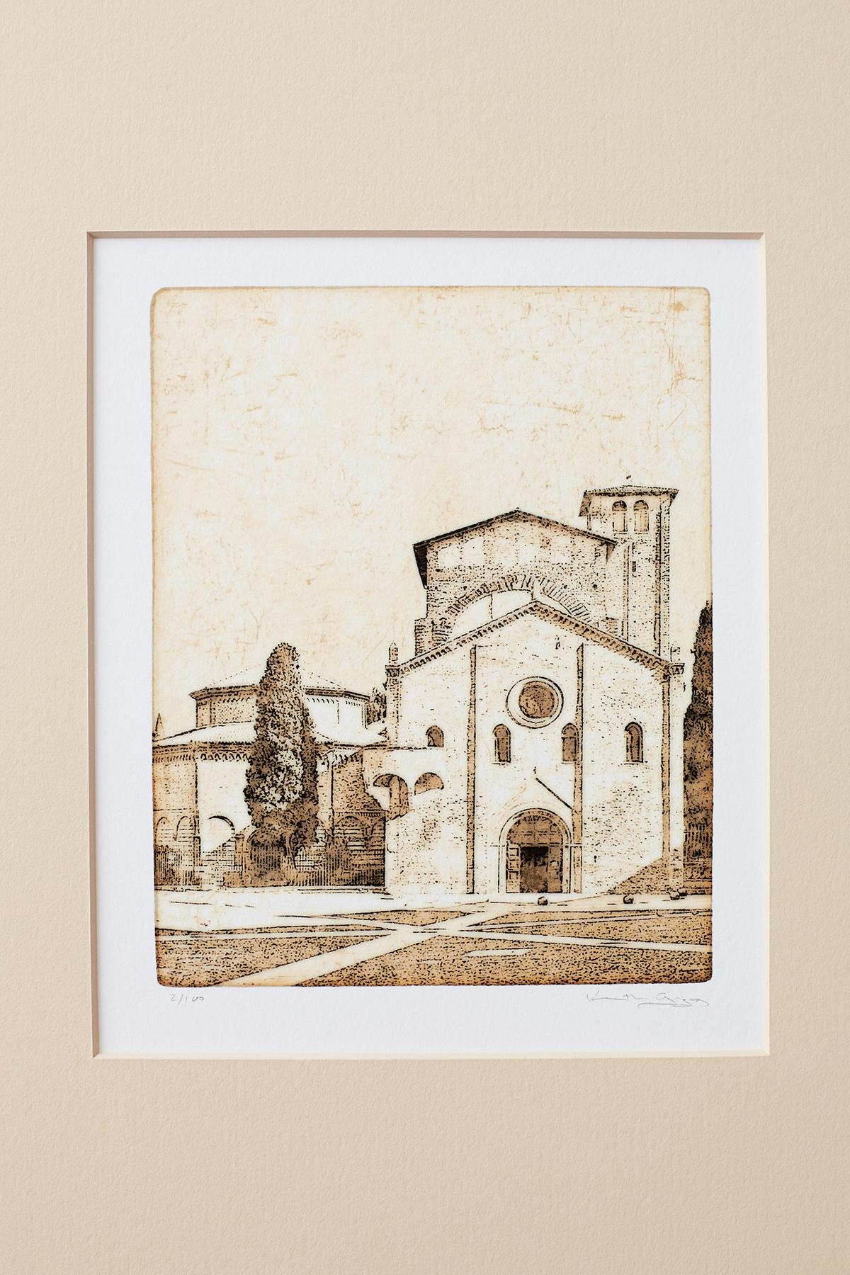 Set of Twelve Architectural Landscape Etchings by Kenneth Gregg 11