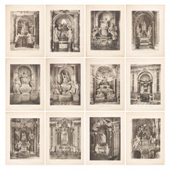 Set of Twelve Architectural Prints, Italy, Early 1900s