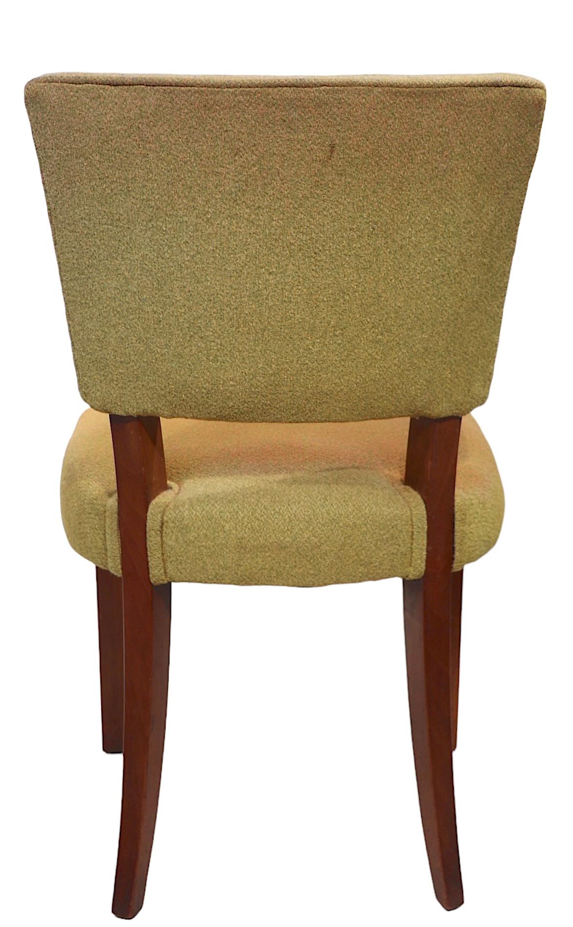 Set of Twelve Art Deco Dining Chairs attributed to Jindrich Halabala c 1930's 4