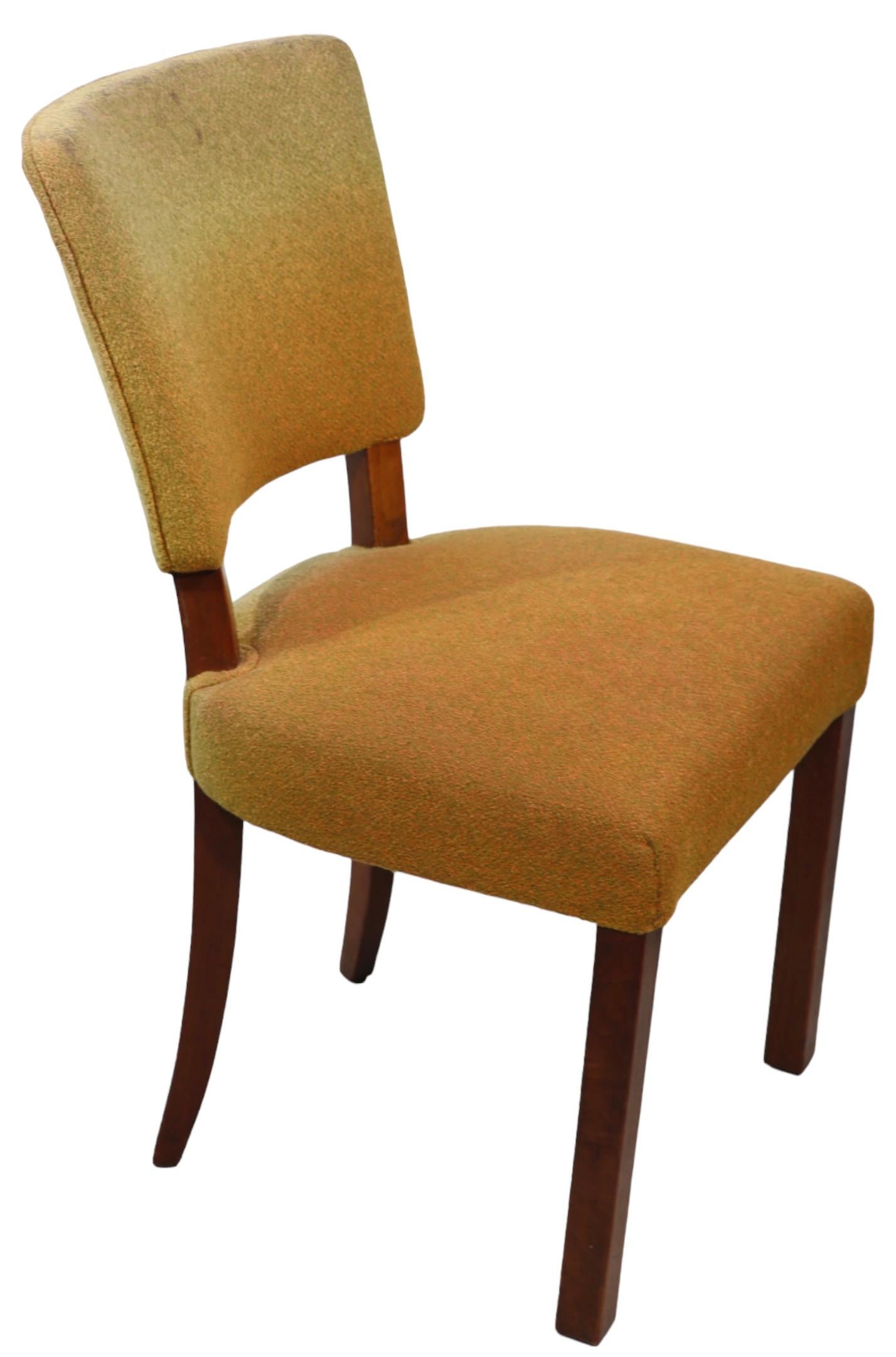 Set of Twelve Art Deco Dining Chairs attributed to Jindrich Halabala c 1930's For Sale 6