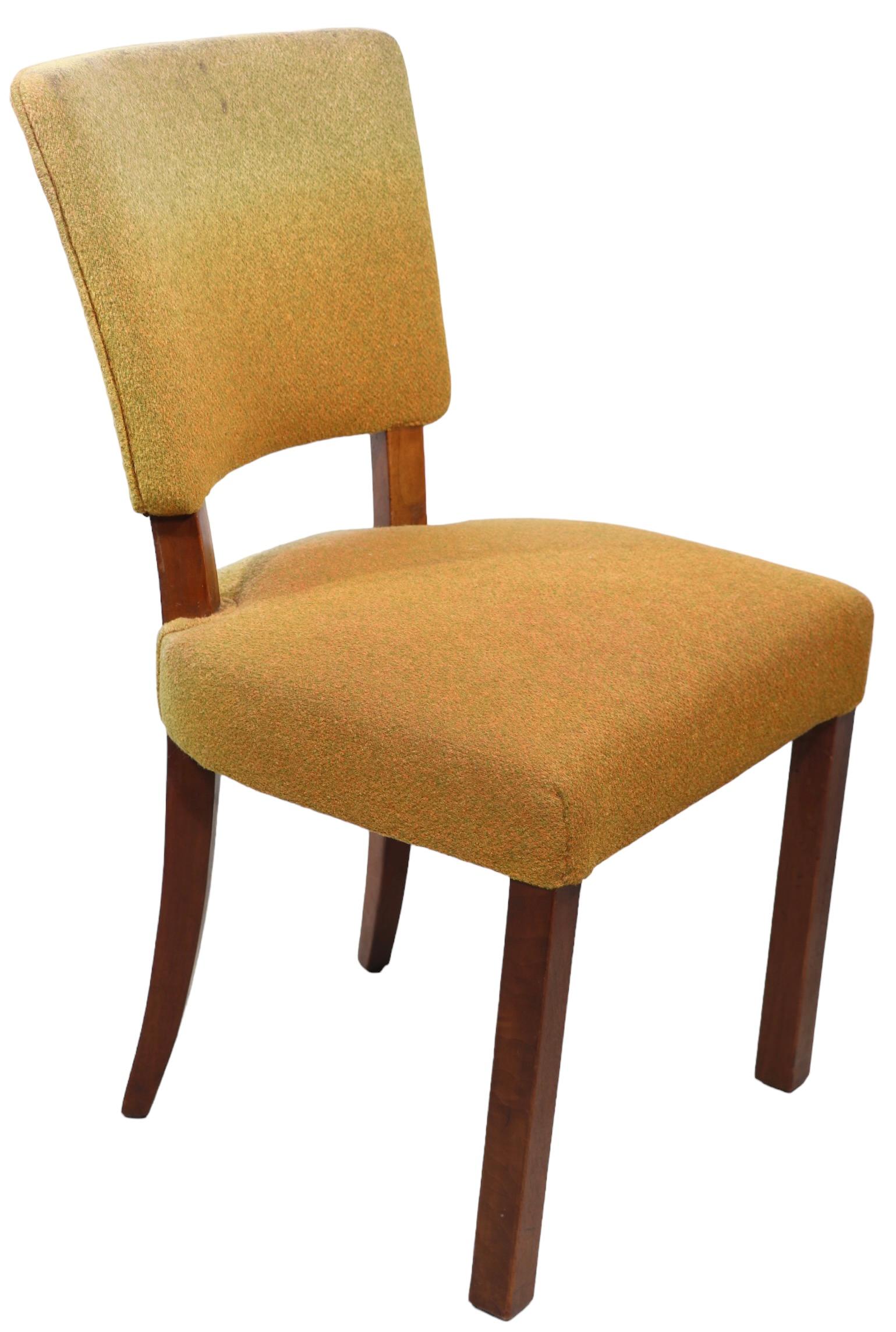 Set of Twelve Art Deco Dining Chairs attributed to Jindrich Halabala c 1930's For Sale 7
