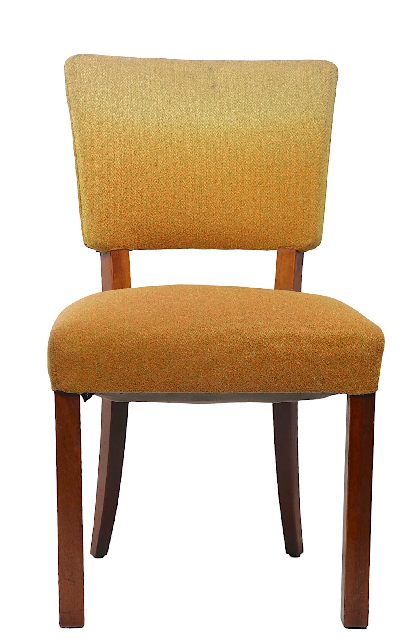 Set of Twelve Art Deco Dining Chairs attributed to Jindrich Halabala c 1930's For Sale 1