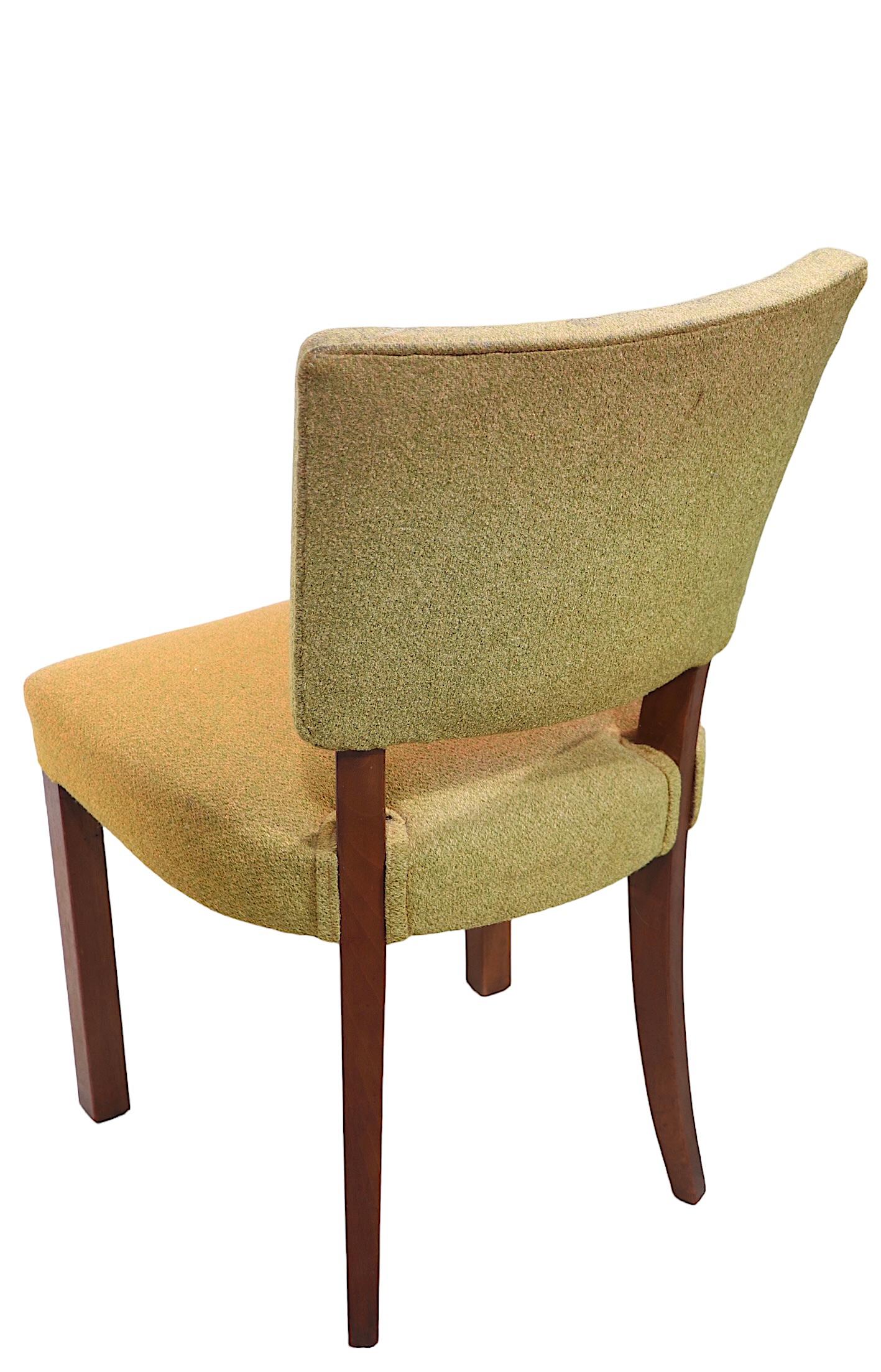 Set of Twelve Art Deco Dining Chairs attributed to Jindrich Halabala c 1930's For Sale 3