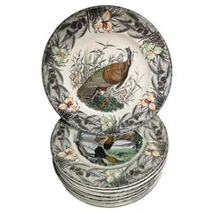 Set de doce platos de Acción de Gracias Audubon Birds of America
