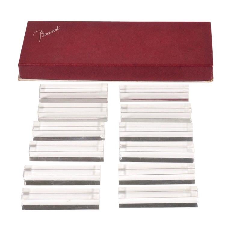 Set of Twelve Baccarat Vega Crystal Knife Rests at 1stDibs baccarat