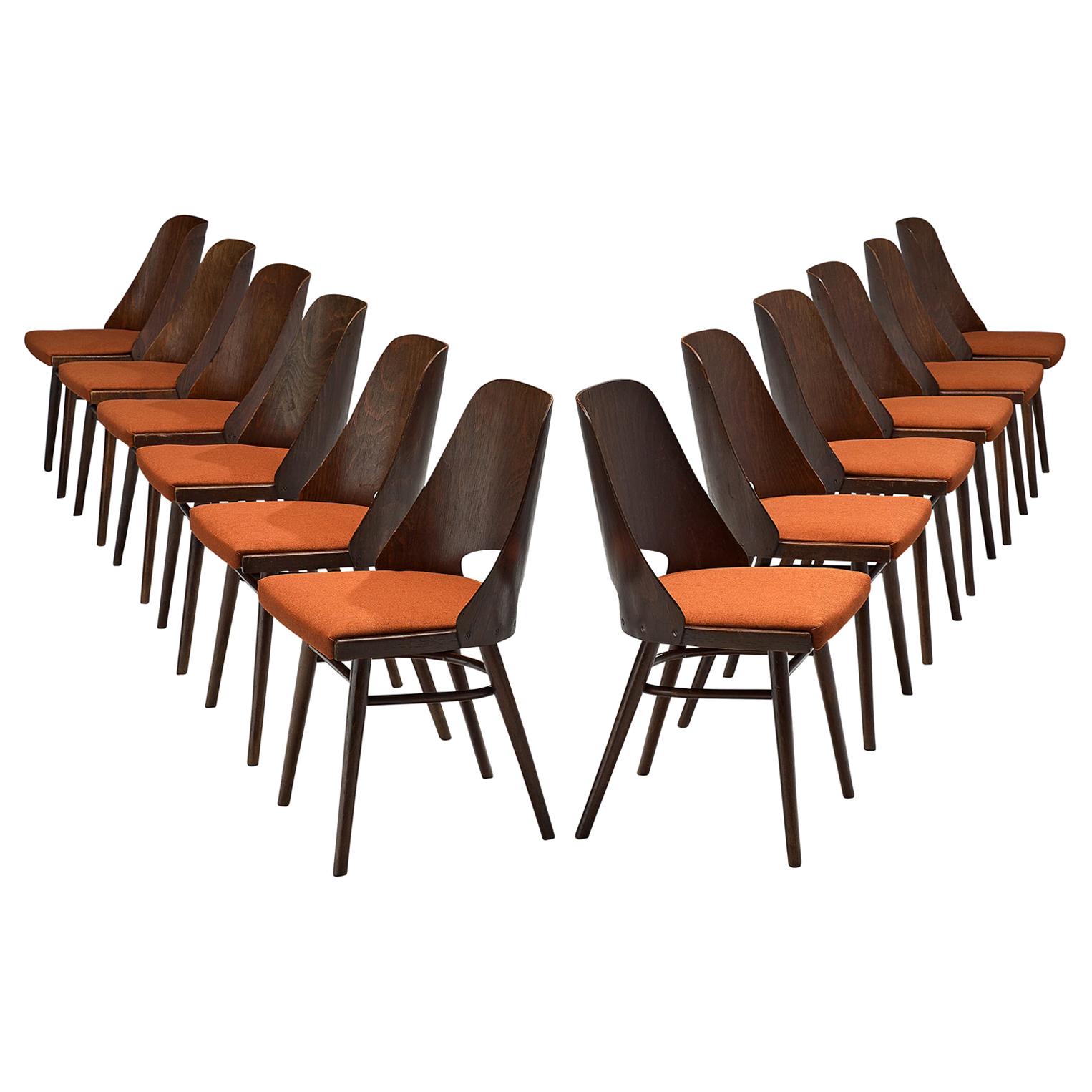Set of Six Bentwood Dining Chairs at 1stdibs